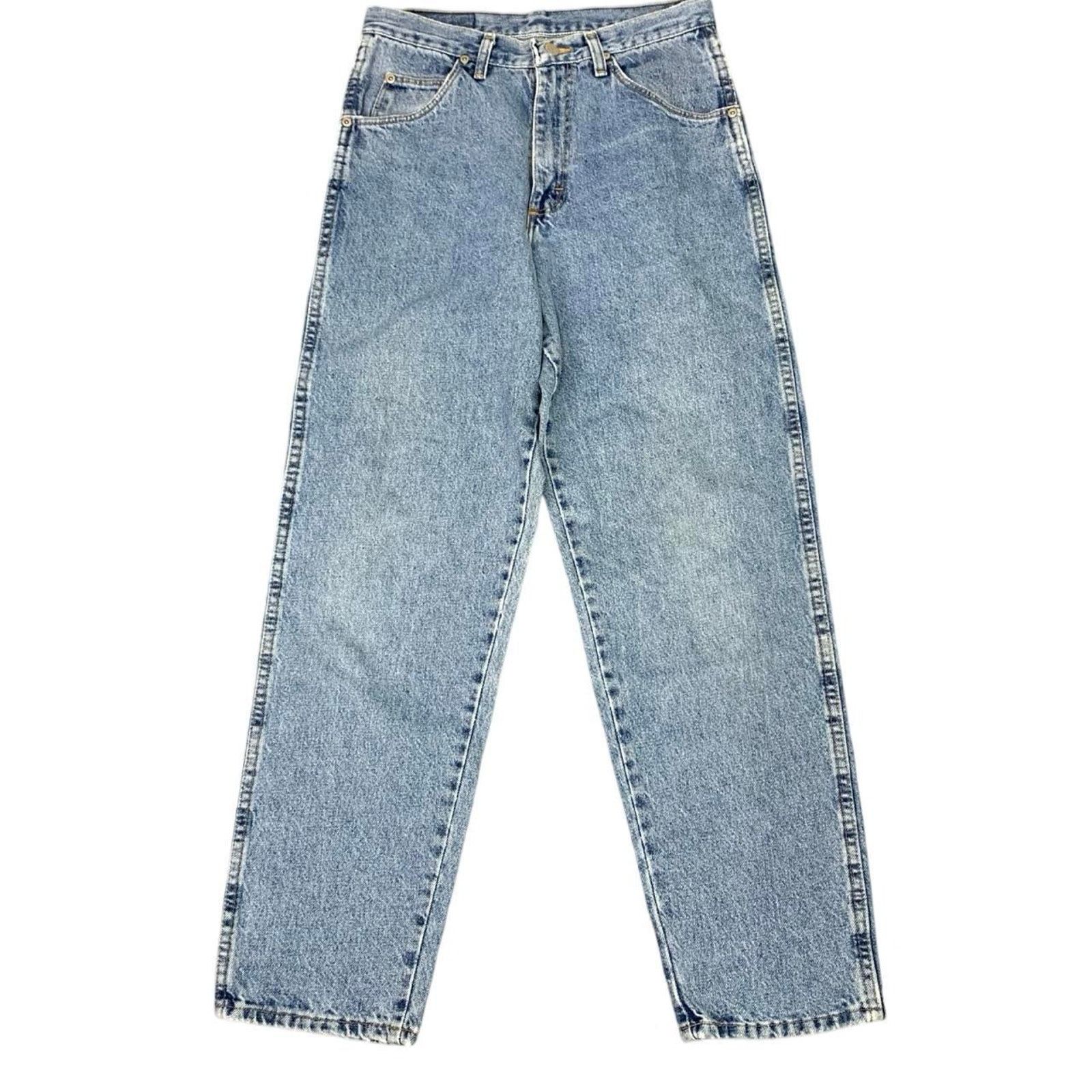Vintage × Wrangler Vintage 90s Wrangler Light Wash Blue Jeans Size 30" / US 8 / IT 44 - 3 Thumbnail