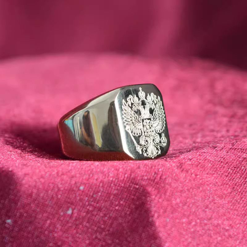 Jewelry Eagle Rare Jewelry Rings Open Size Chrome Ring (Size 7-13) Size ONE SIZE - 1 Thumbnail