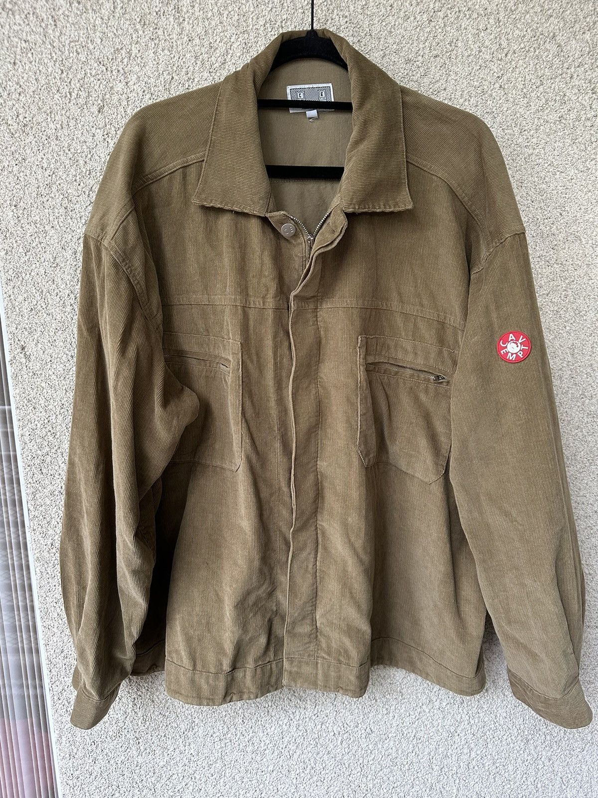 image of Cav Empt Corduroy Zip Jacket Overcoat in Brown, Men's (Size Large)