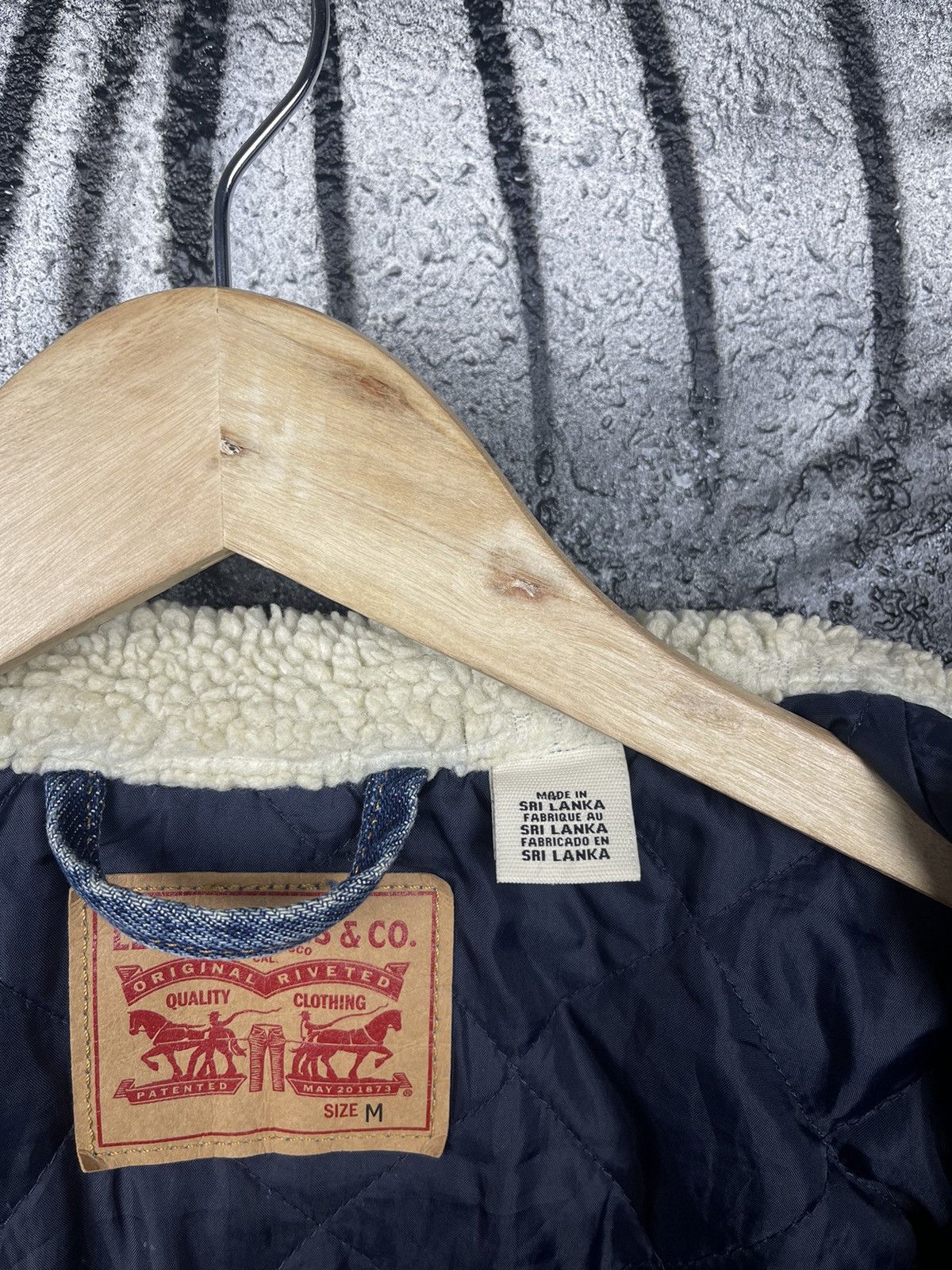 Levi's Levi’s Blue Denim Jeans Sherpa Jacket Women’s Size Medium Size M / US 6-8 / IT 42-44 - 10 Thumbnail
