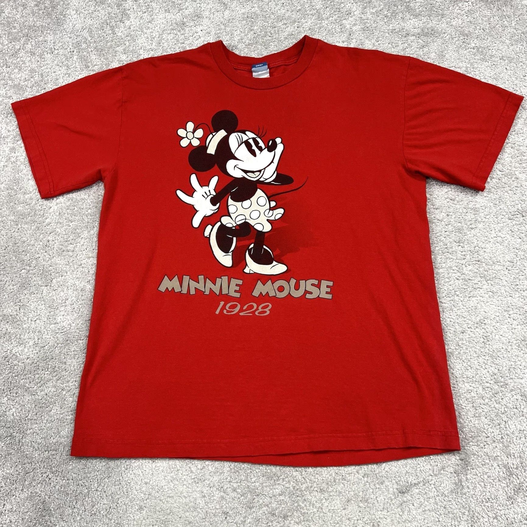 Disney VINTAGE Disney Minnie Mouse T-Shirt Adult XL Double-Sided Red Classic Cartoon Design Size US XL / EU 56 / 4 - 2 Thumbnail