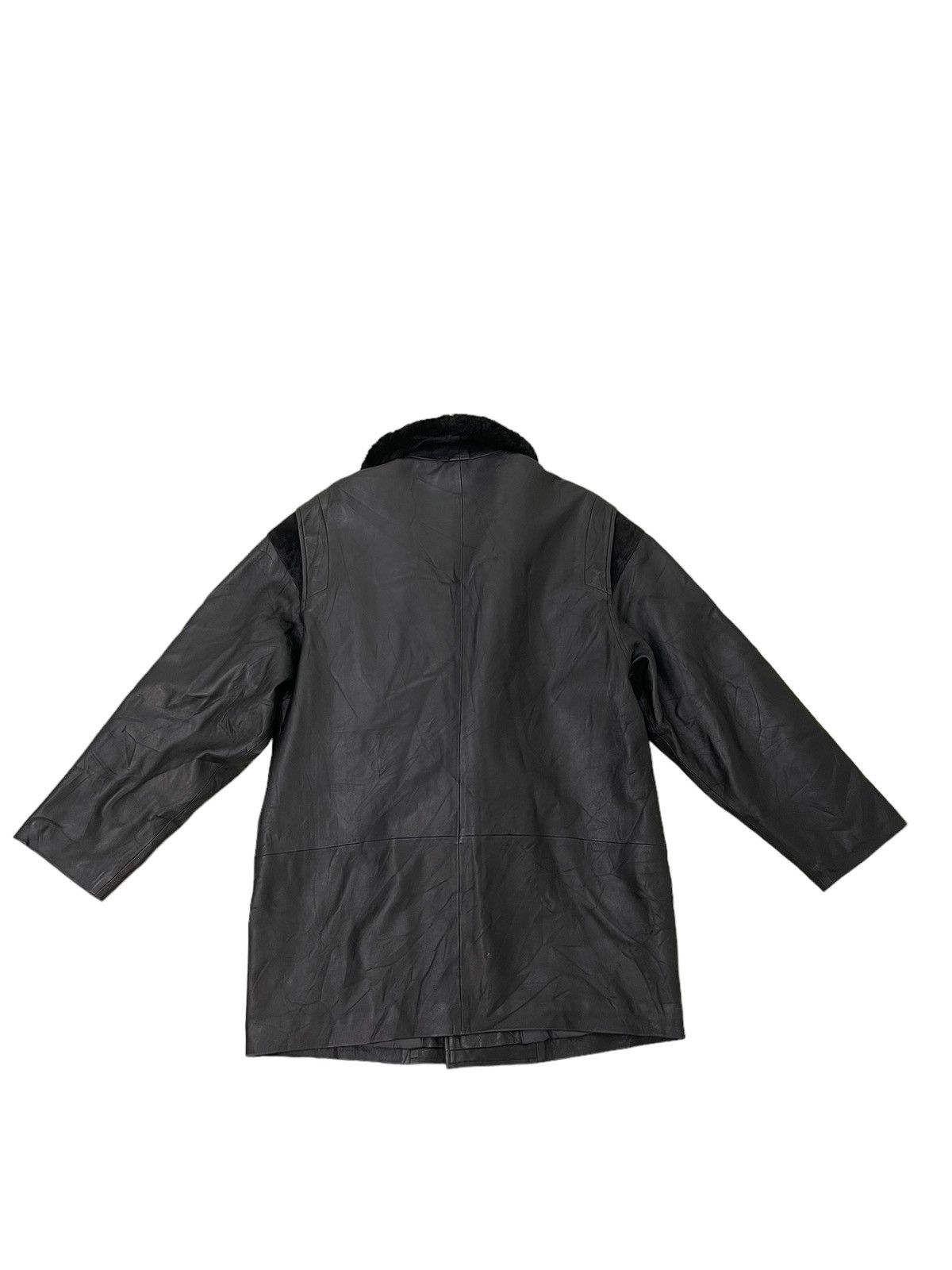 If Six Was Nine Vintage Lanvin Sheepskin Leather Jacket 3🟦 Size US L / EU 52-54 / 3 - 13 Thumbnail