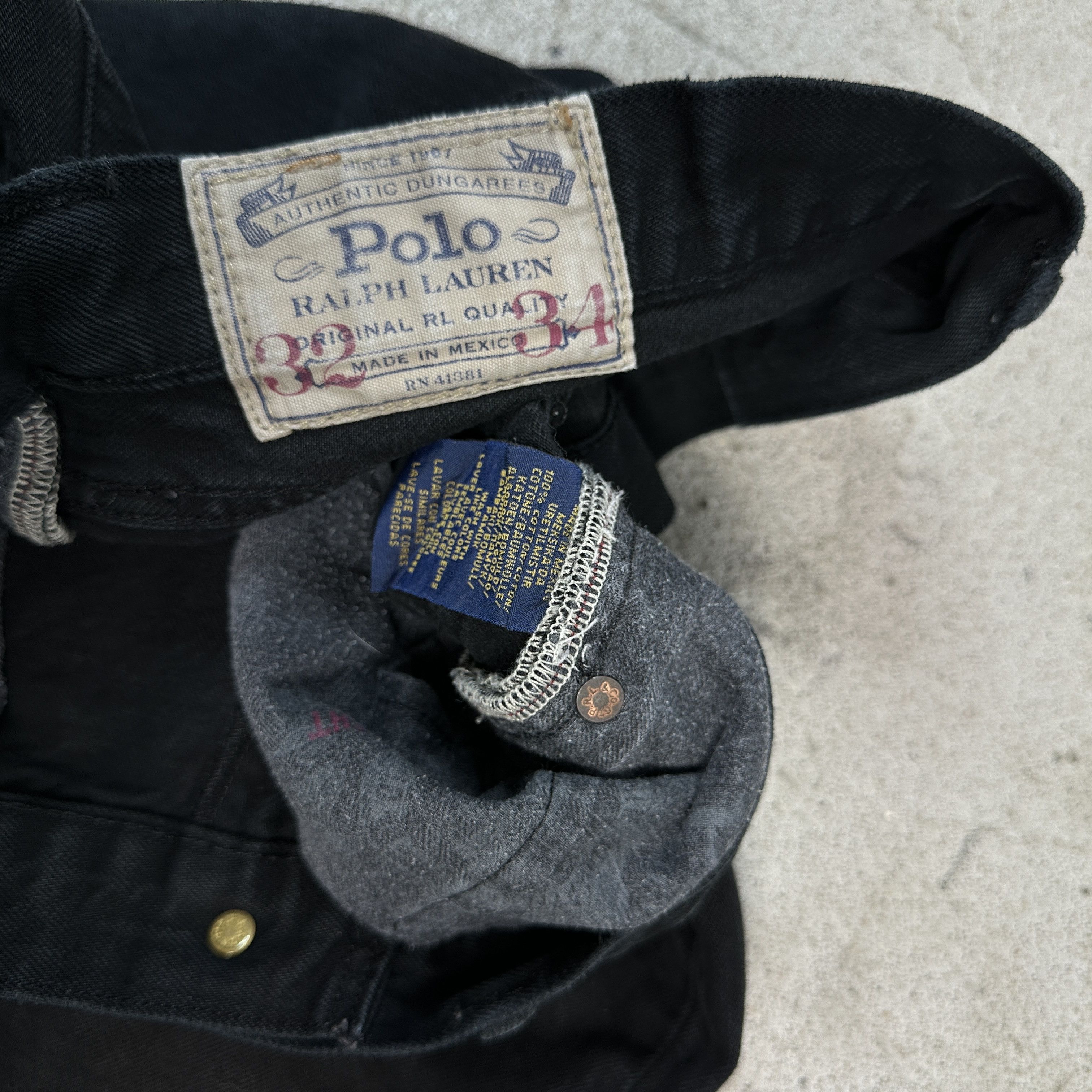 Polo Ralph Lauren × Vintage Vintage Denim Y2K Avant Garde Polo Ralph Lauren Jeans Size US 32 / EU 48 - 6 Thumbnail