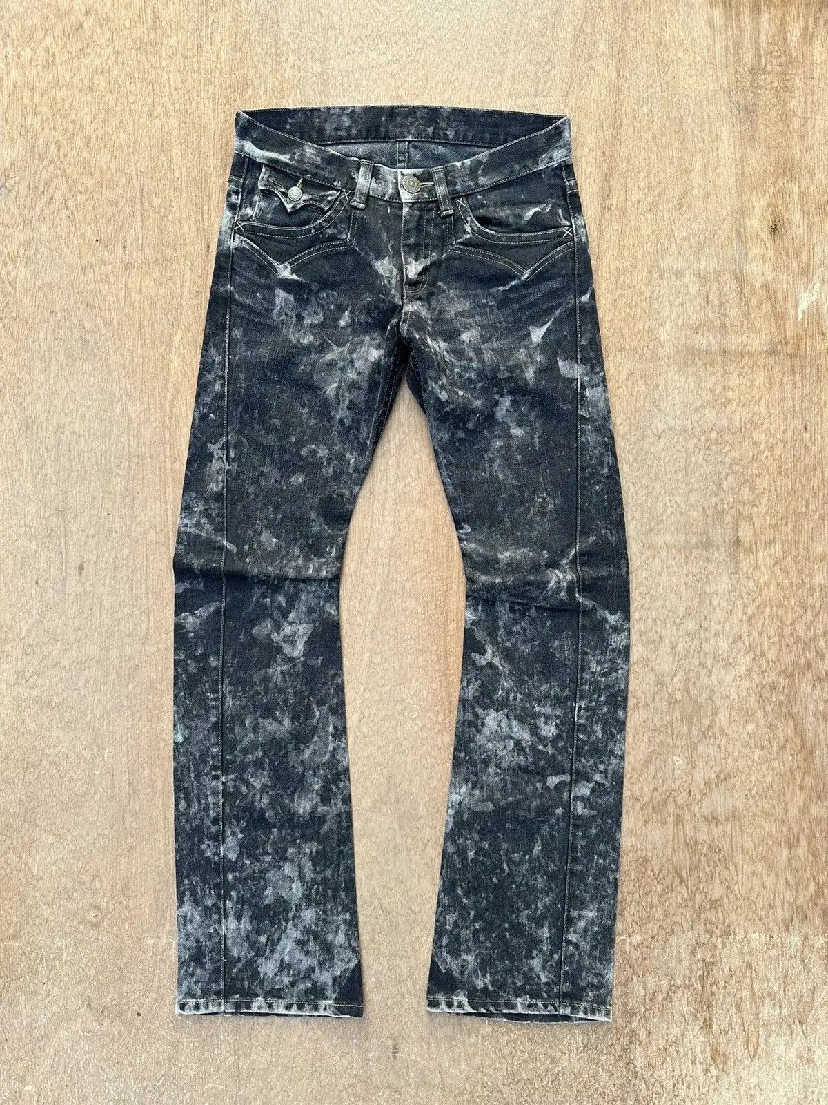 Killer Acid W31 L32 Vintage RATTLE TRAP Curve/Banana Legs Acid Wash Pant Size US 31 - 1 Thumbnail