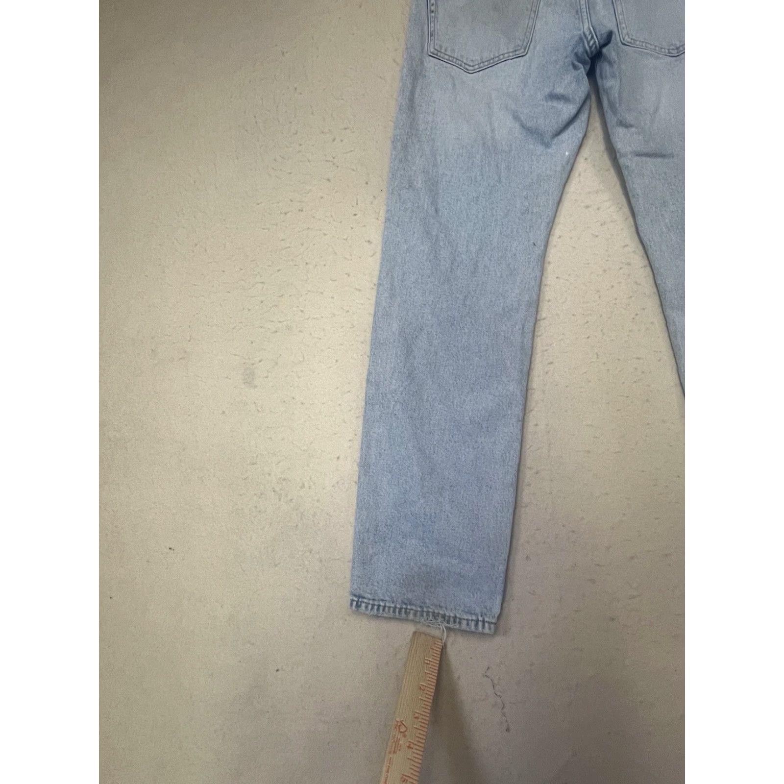 H&M H&M Jeans Distressed 29 X 32 Regular Fit Light Blue 5-Pocket Denim Cotton Blend Men Jeans Skinny Coupe Moulante See Pics Mens Size US 29 - 7 Thumbnail