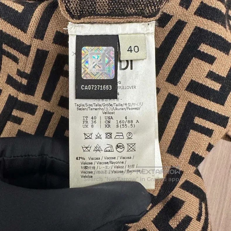 Fendi Fendi All-over printed knit short-sleeve Size XS / US 0-2 / IT 36-38 - 4 Thumbnail