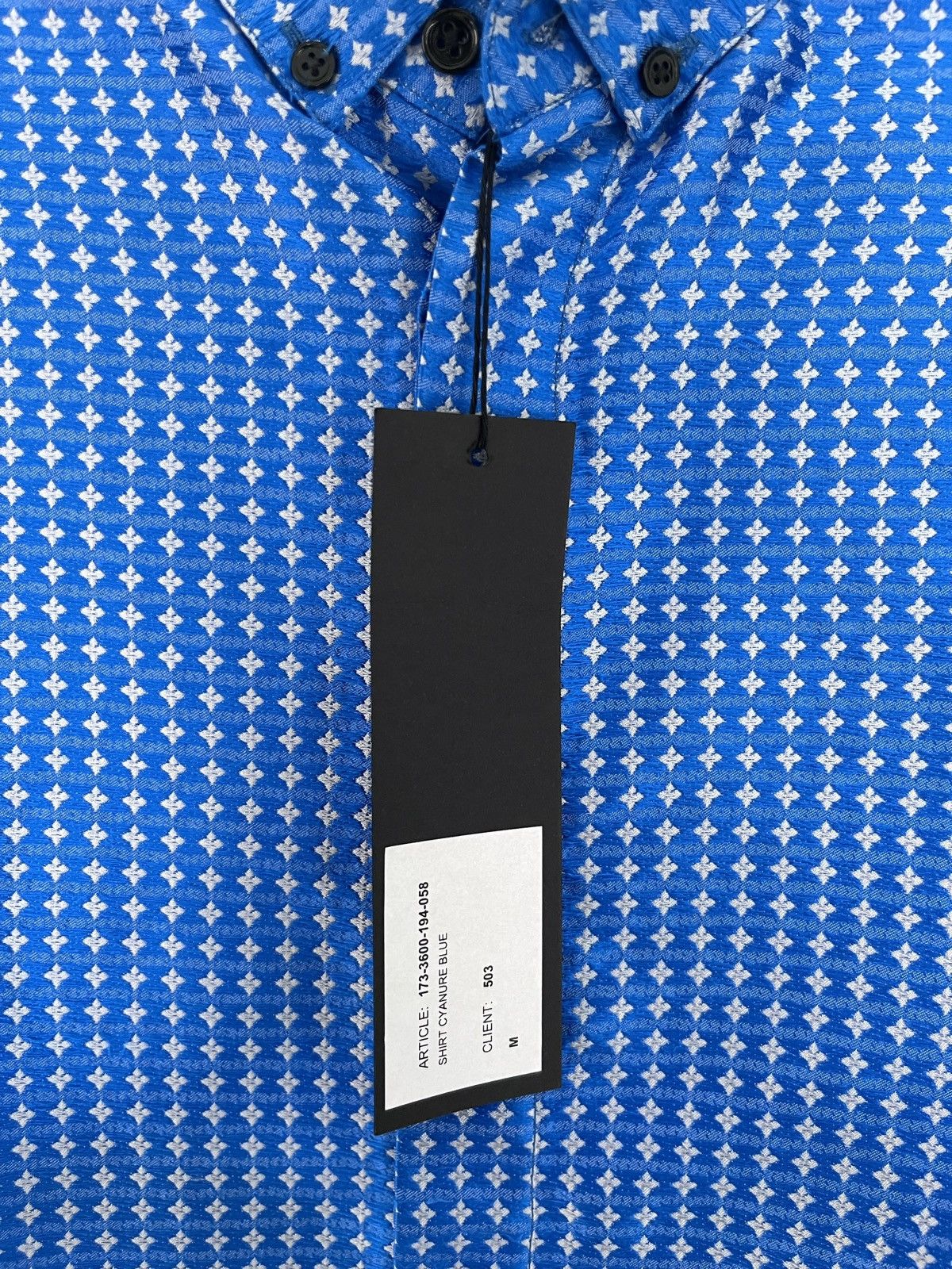 Haider Ackermann Haider Ackermann 2017 Silk Blue Jacquard Long Shirt SS17 Size US M / EU 48-50 / 2 - 5 Thumbnail