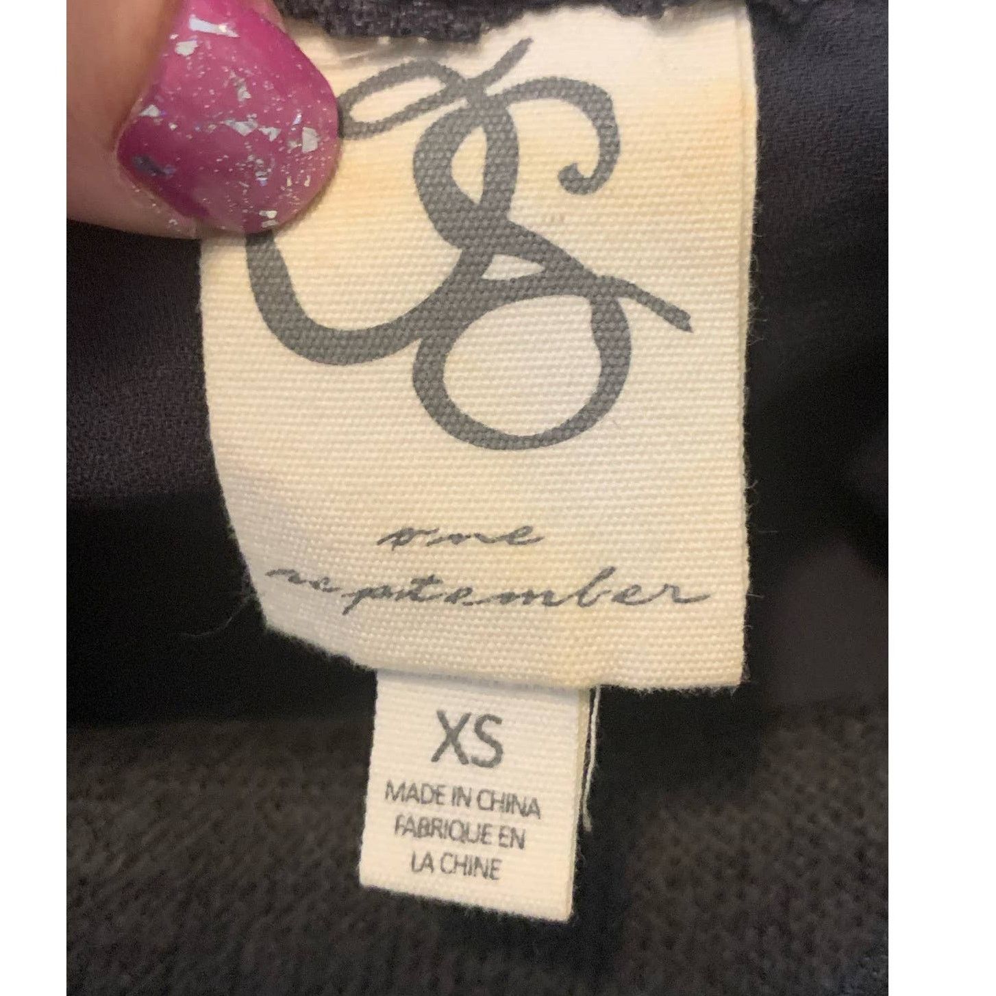 Anthropologie One September gray long sleeves sweater top size XS Size XS / US 0-2 / IT 36-38 - 3 Thumbnail