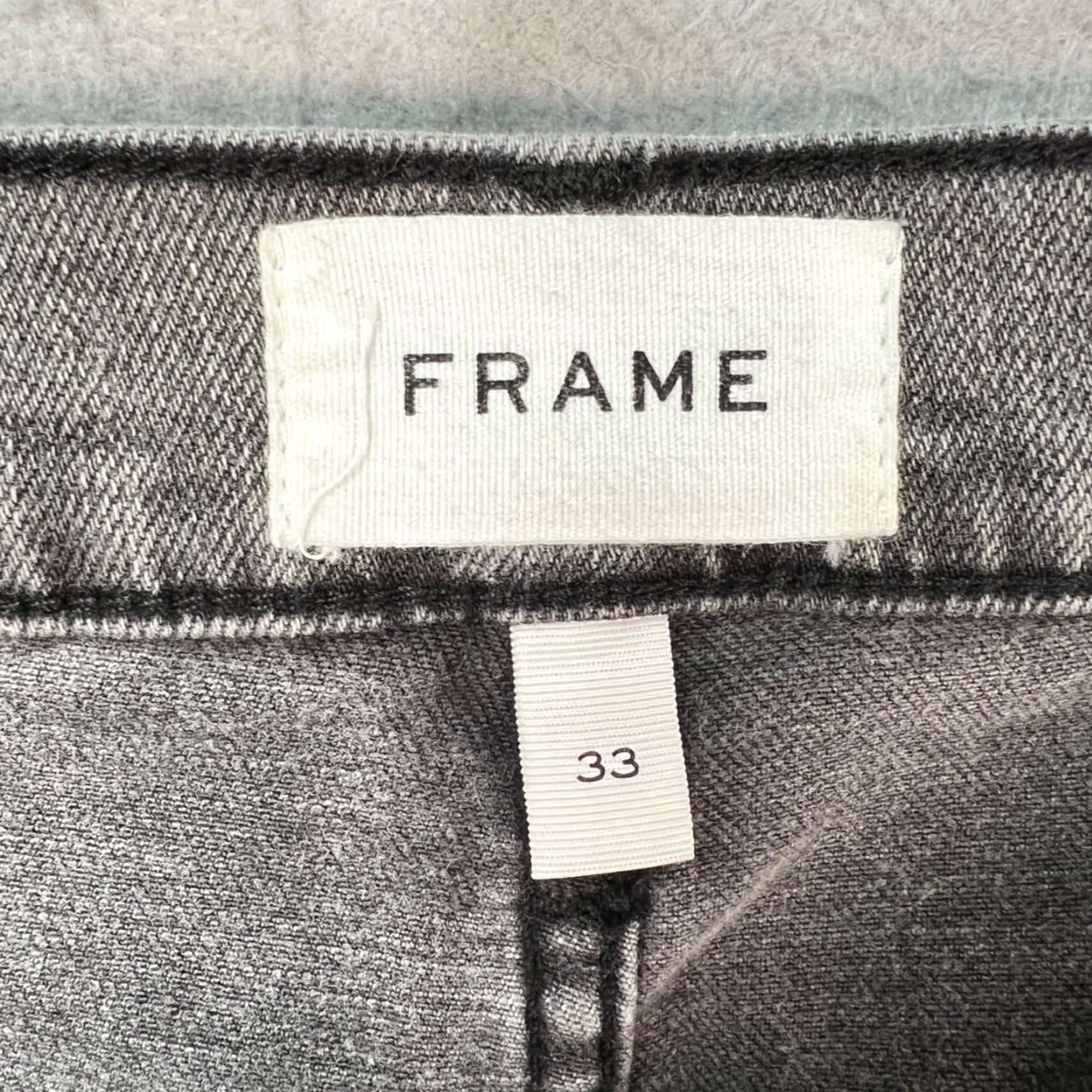 Frame Frame Jeans Size 33 Mens Denim 5-Pocket Tapered Zip Fly Cotton Blend Gray Night Sky (Vintage: No) LHomme Athletic Style Size US 33 - 3 Thumbnail