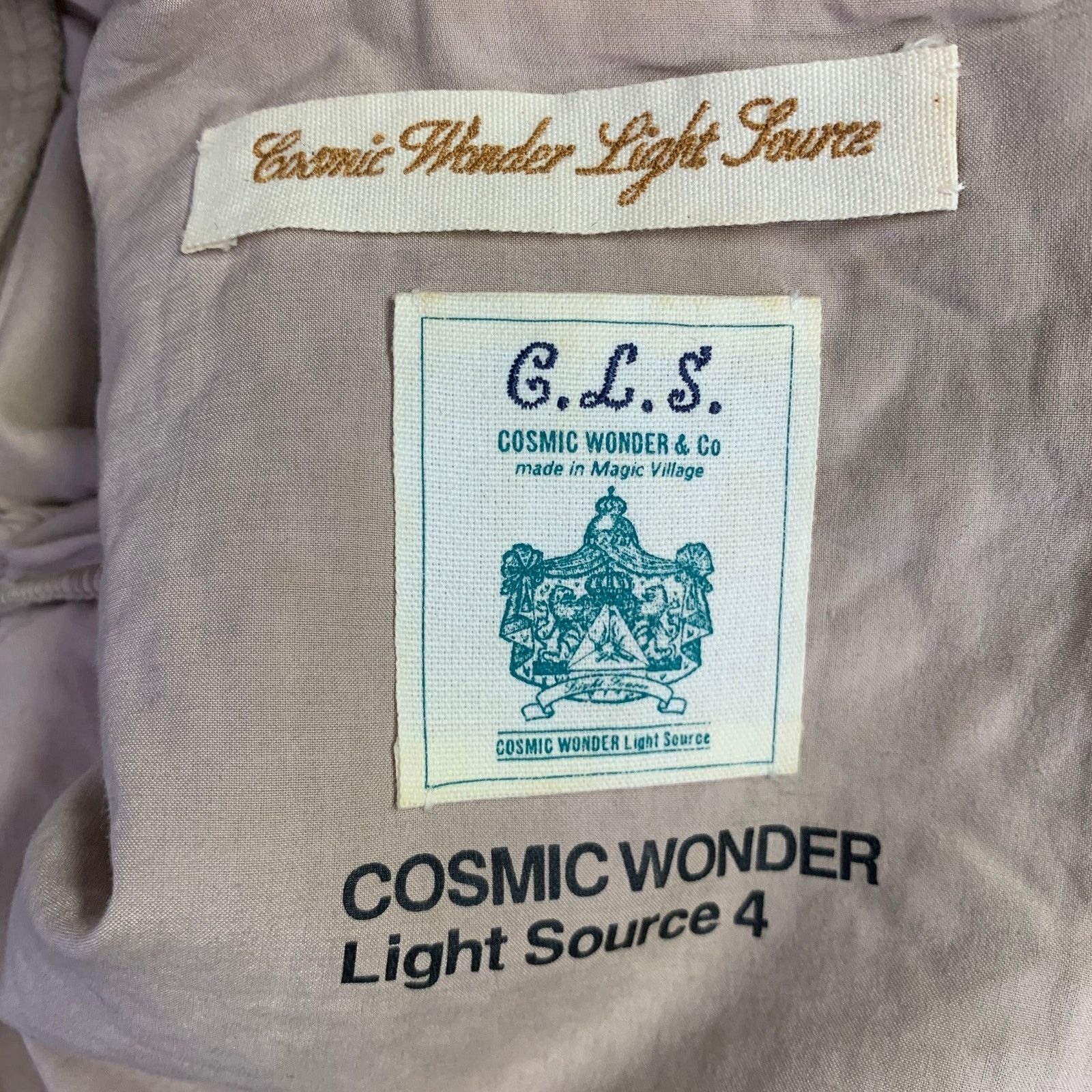 Cosmic Wonder Size S Khaki Beige Silk Cotton Embroidered Oversized Dress Size S / US 4 / IT 40 - 9 Thumbnail