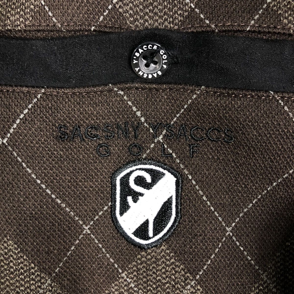 Japanese Brand 🔥Vintage Collar Sweatshirt Sacsny Y’saccs Jpn Tartan Design Size US M / EU 48-50 / 2 - 14 Thumbnail