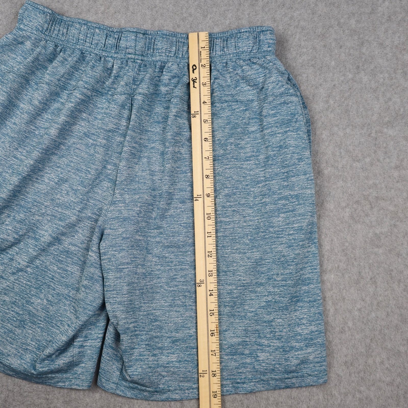 Reebok Reebok Medium Performance Tech Heather Blue Athletic Shorts Size US 30 / EU 46 - 12 Thumbnail
