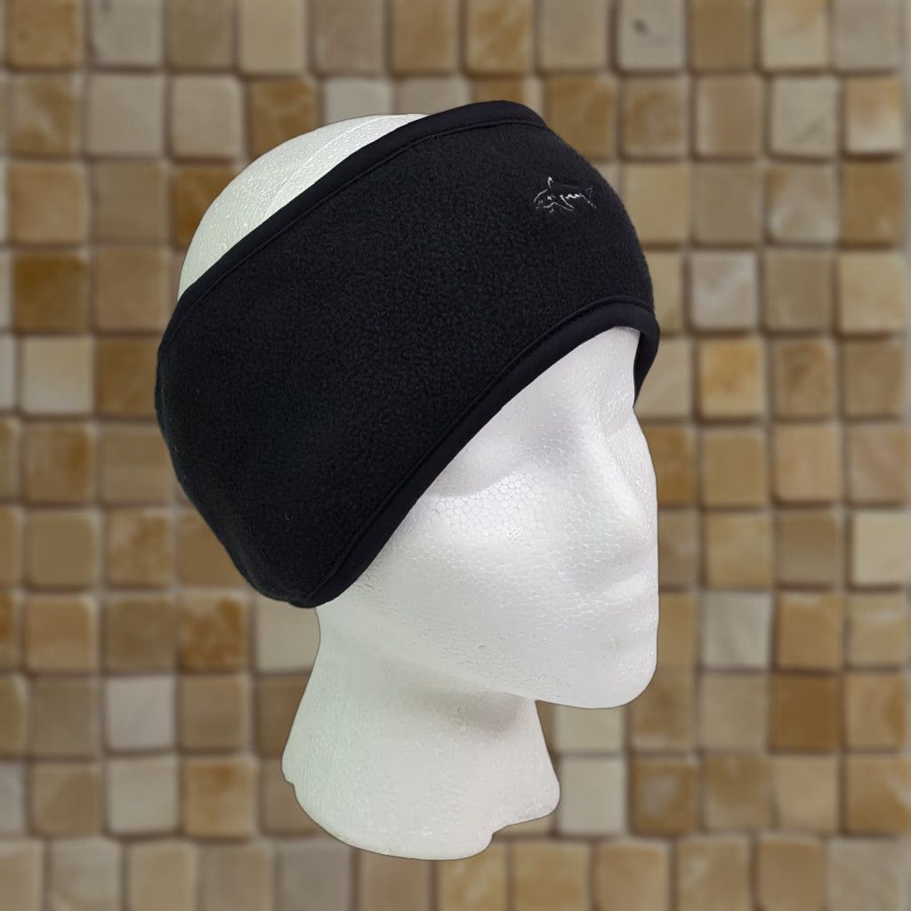 Logo 7 VINTAGE Greg Norman Fleece Headband Hat Unisex Adults Golf 90s Logo Outdoor Sports Black Ear Muffs Headband Lightweight Stretch Ear Flap Size US M / EU 48-50 / 2 - 1 Thumbnail