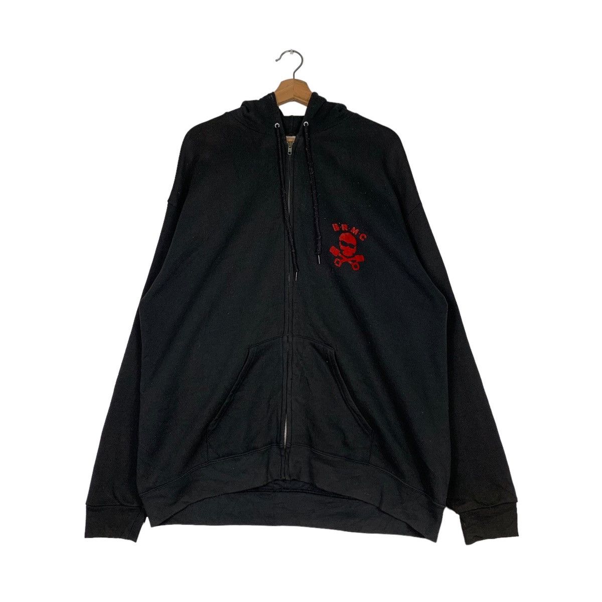 Lee 90s SIDE KICK BRMC Skull Big Logo Pullover Hoodies #0728-C33 Size US XL / EU 56 / 4 - 4 Thumbnail