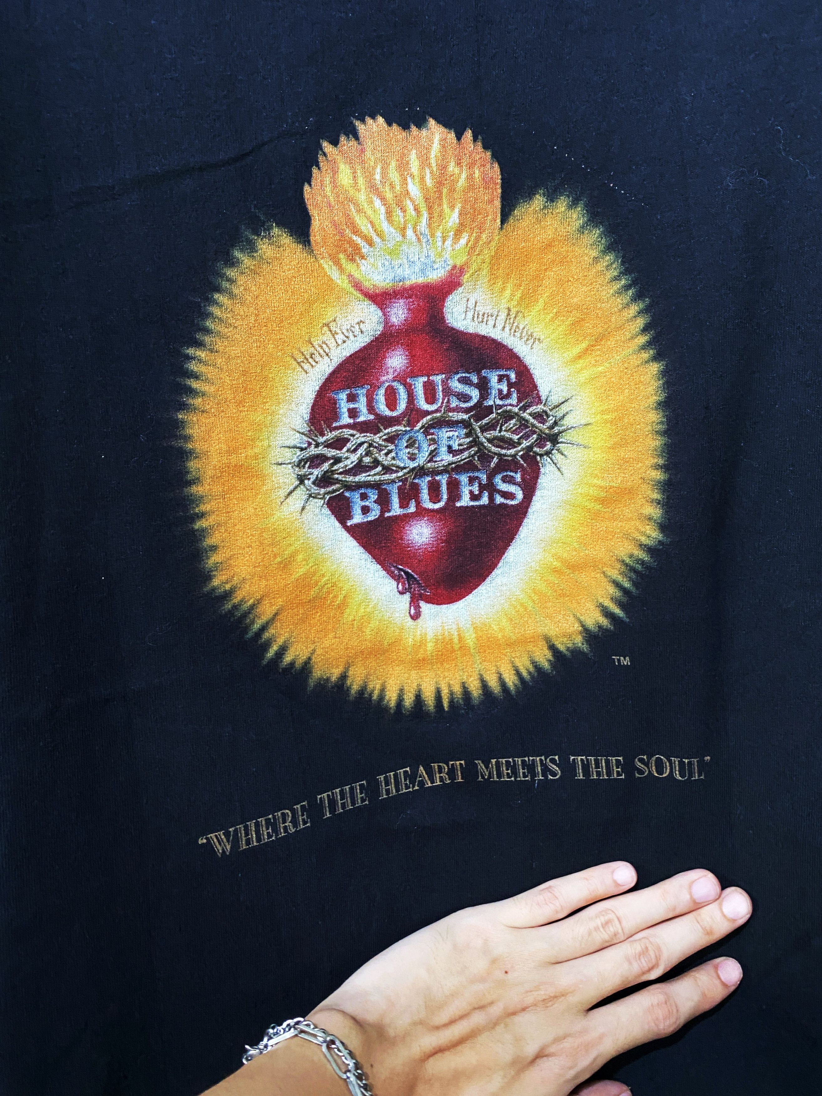 Band Tees × Jazz Cartier × Vintage Vintage 90s House of Blues Shirt Size US M / EU 48-50 / 2 - 2 Thumbnail