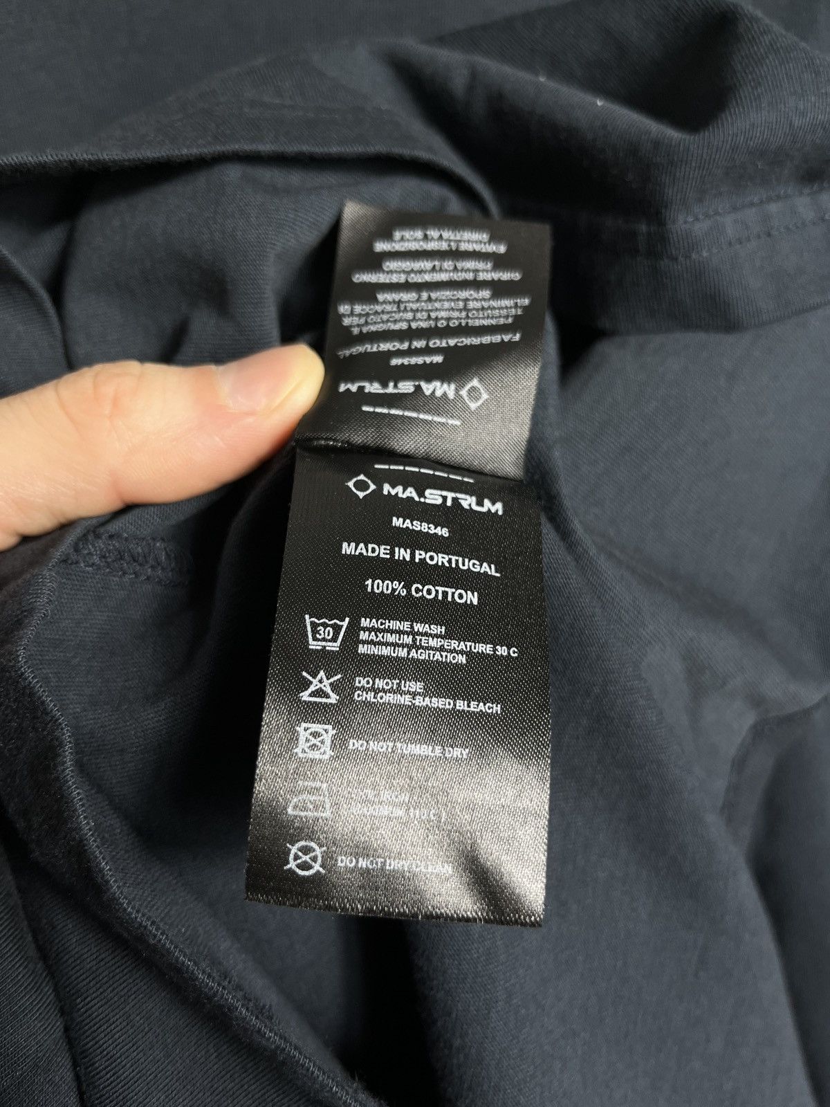 MA.STRUM ma strum long sleeve t shirt icon black cotton men’s Size US M / EU 48-50 / 2 - 7 Thumbnail