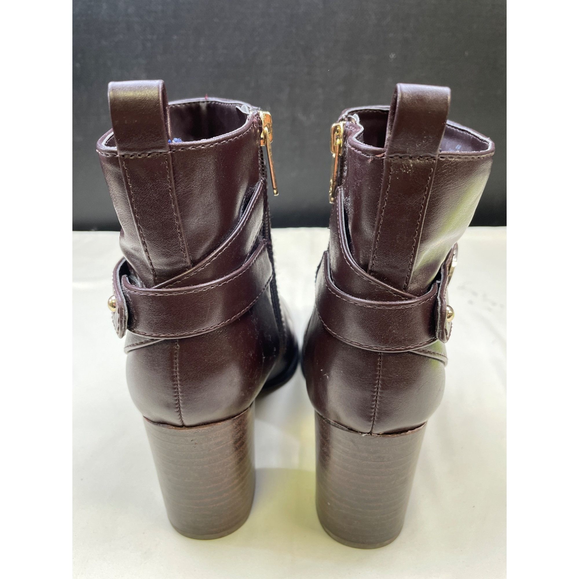 Tommy Hilfiger Tommy Hilfiger Women's Brown Ankle Shoes/Boots Heel 3.25" Si Size US 8 / IT 38 - 7 Thumbnail