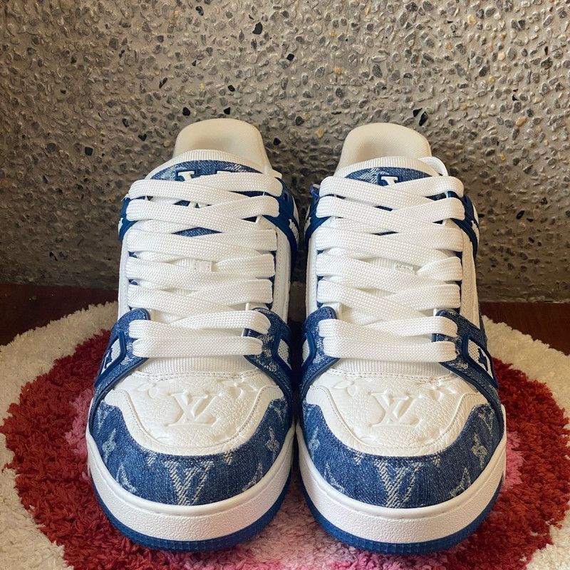 Louis Vuitton Louis Vuitton Denim Low-Top Fashion Sneakers -2508 Size US 8 / EU 41 - 5 Thumbnail