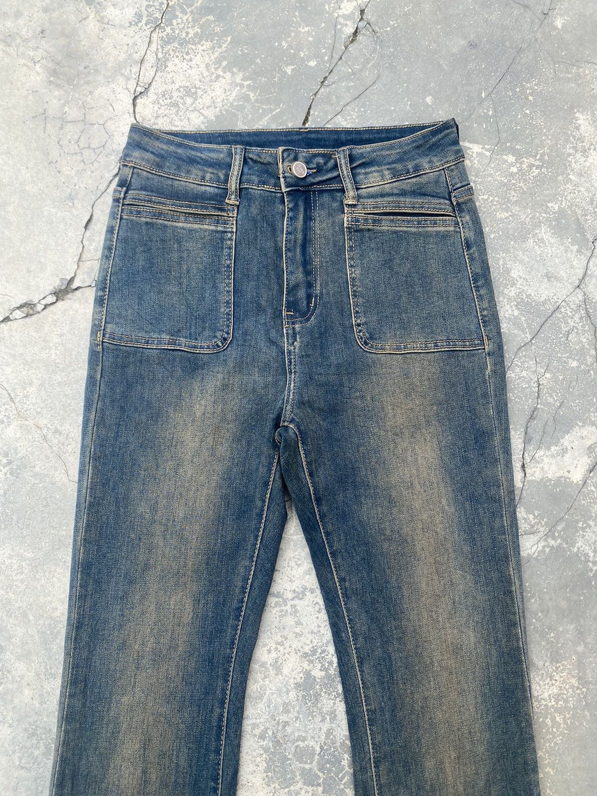 If Six Was Nine × Japanese Brand Stretchable Mud Washed Flare Size 26" / US 2 / IT 38 - 2 Thumbnail