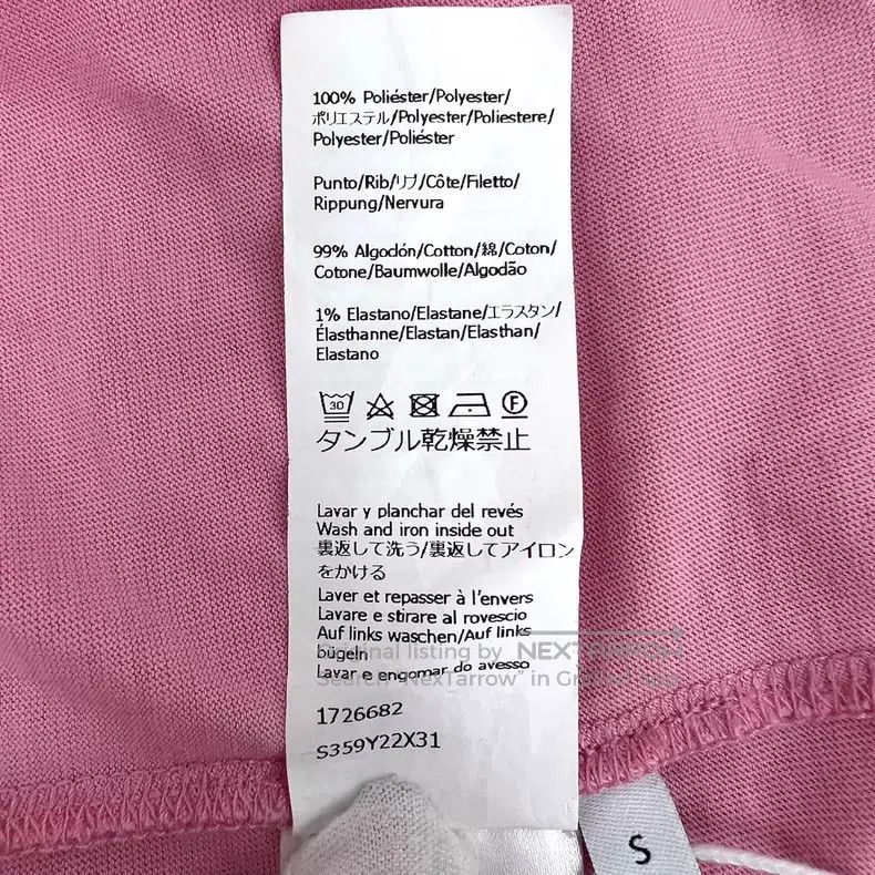 Loewe Loewe Pink rabbit letter embroidered cotton round neck sho Size S / US 4 / IT 40 - 8 Thumbnail
