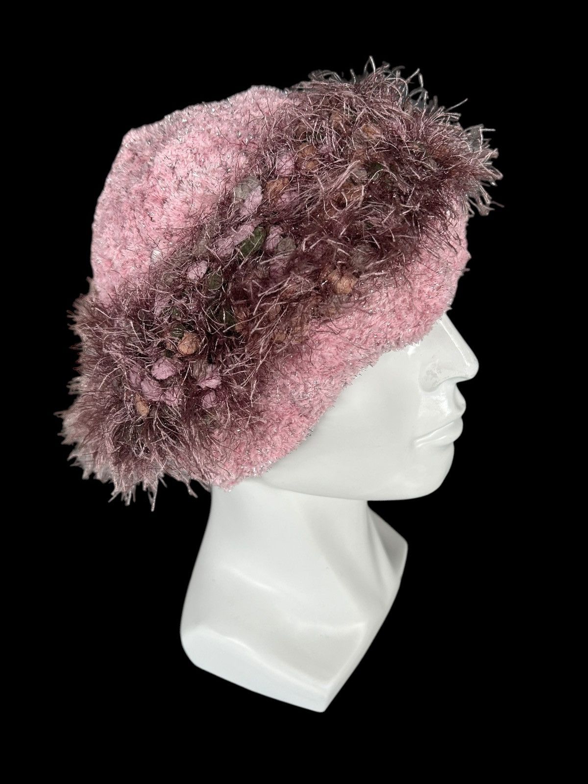 Japanese Brand × Kapital × Vintage Hippies style Fur Crochet knitt big Beanie Hats Size ONE SIZE - 2 Thumbnail