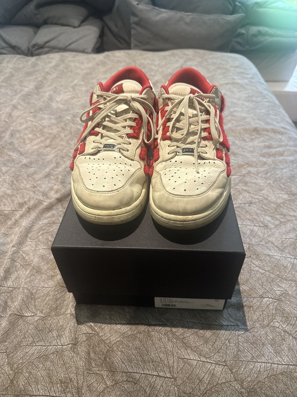 Amiri Amiri Skel Top Low Size US 13 / EU 46 - 1 Thumbnail