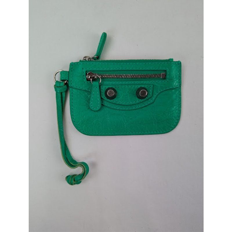 Balenciaga o1rshd1 Size: OS / Le Cagole Card Holder in Neon Green Size ONE SIZE - 3 Thumbnail