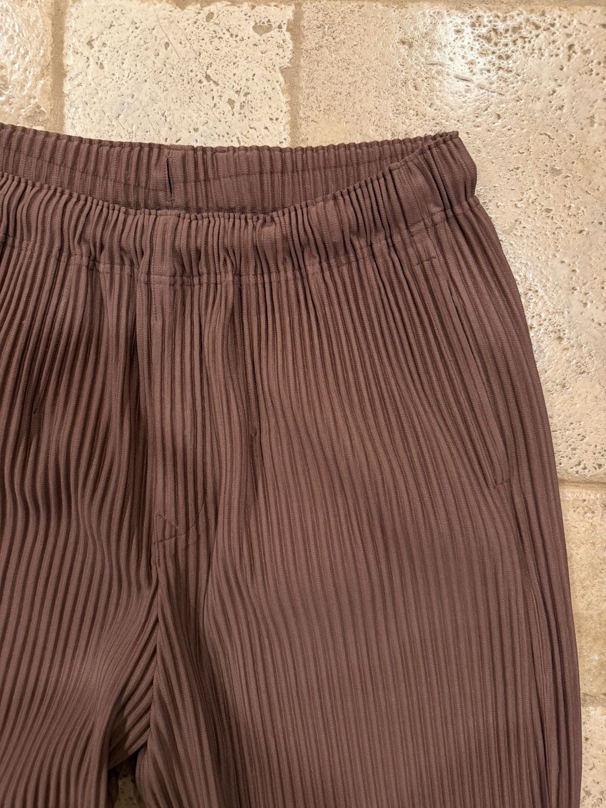Homme Plisse Issey Miyake Homme Plisse Issey Miyake Pleated Brown Trouser Pants Size US 34 / EU 50 - 4 Thumbnail