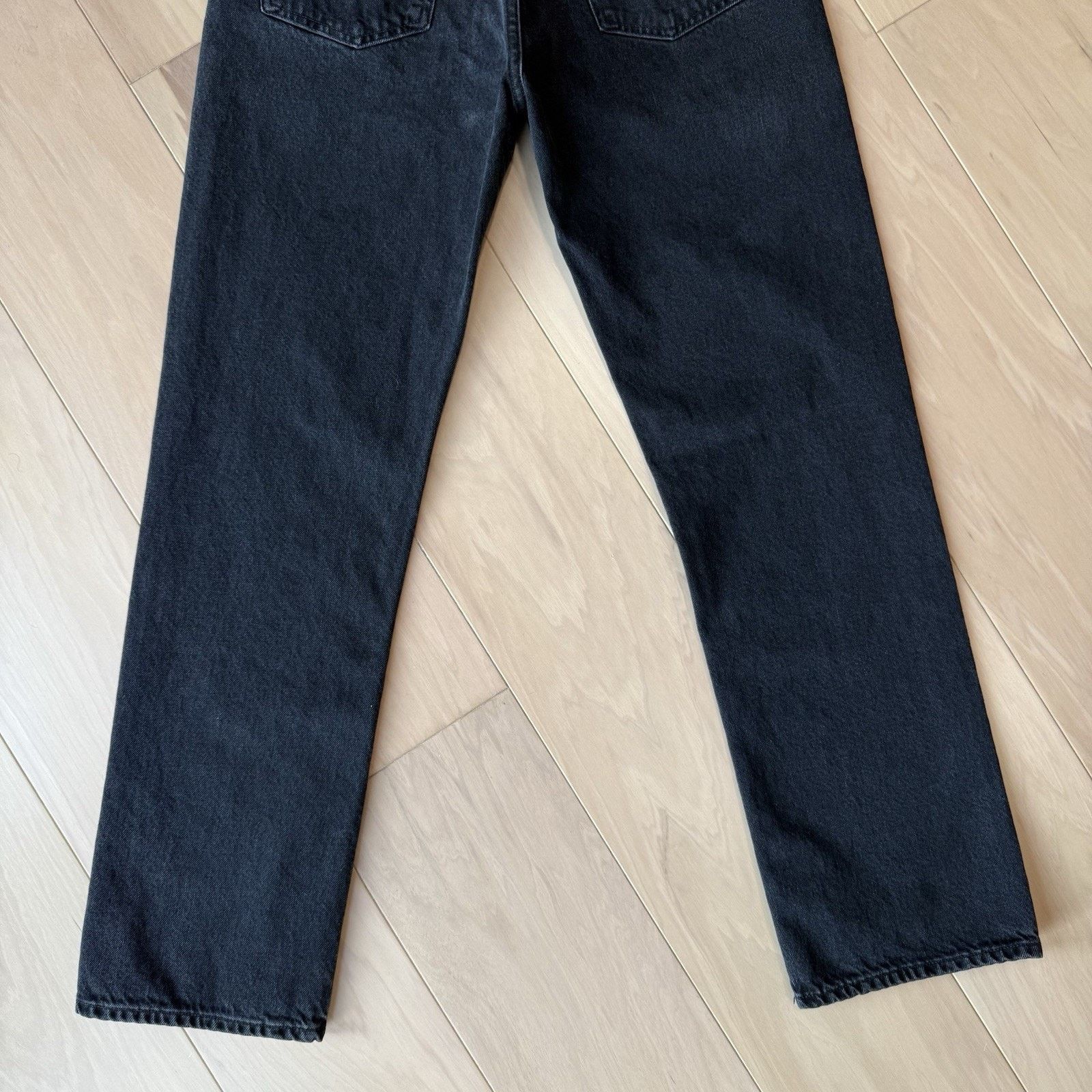 Agolde Agolde Jeans Black 90s Pinch Waist High Rise Straight Glam Size 30" / US 8 / IT 44 - 9 Thumbnail