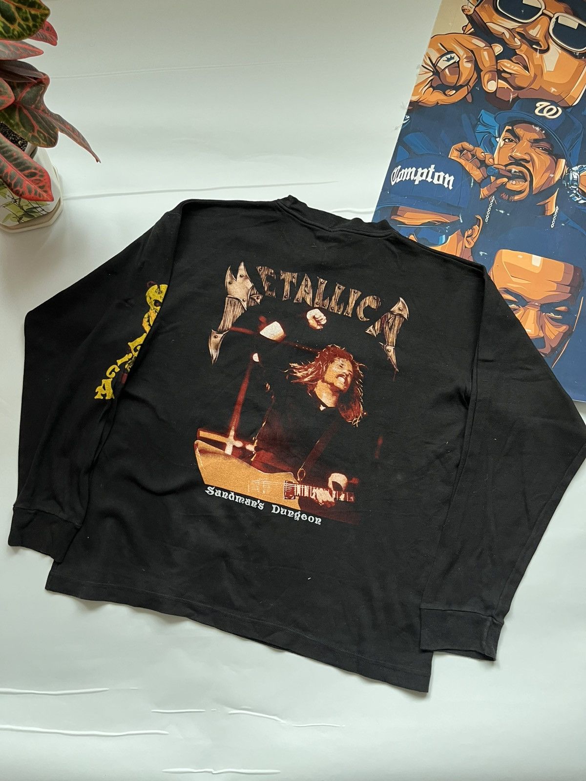 Band Tees Vintage 90s Metallica Sandman’s Bootleg Longsleeve Tee Size US L / EU 52-54 / 3 - 2 Thumbnail