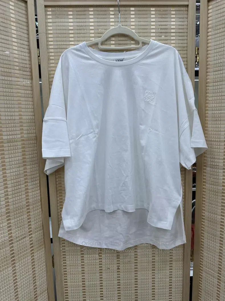Loewe Loewe Embroidered Logo Short Sleeve T-Shirt, White, Oversi Size XS / US 0-2 / IT 36-38 - 1 Thumbnail