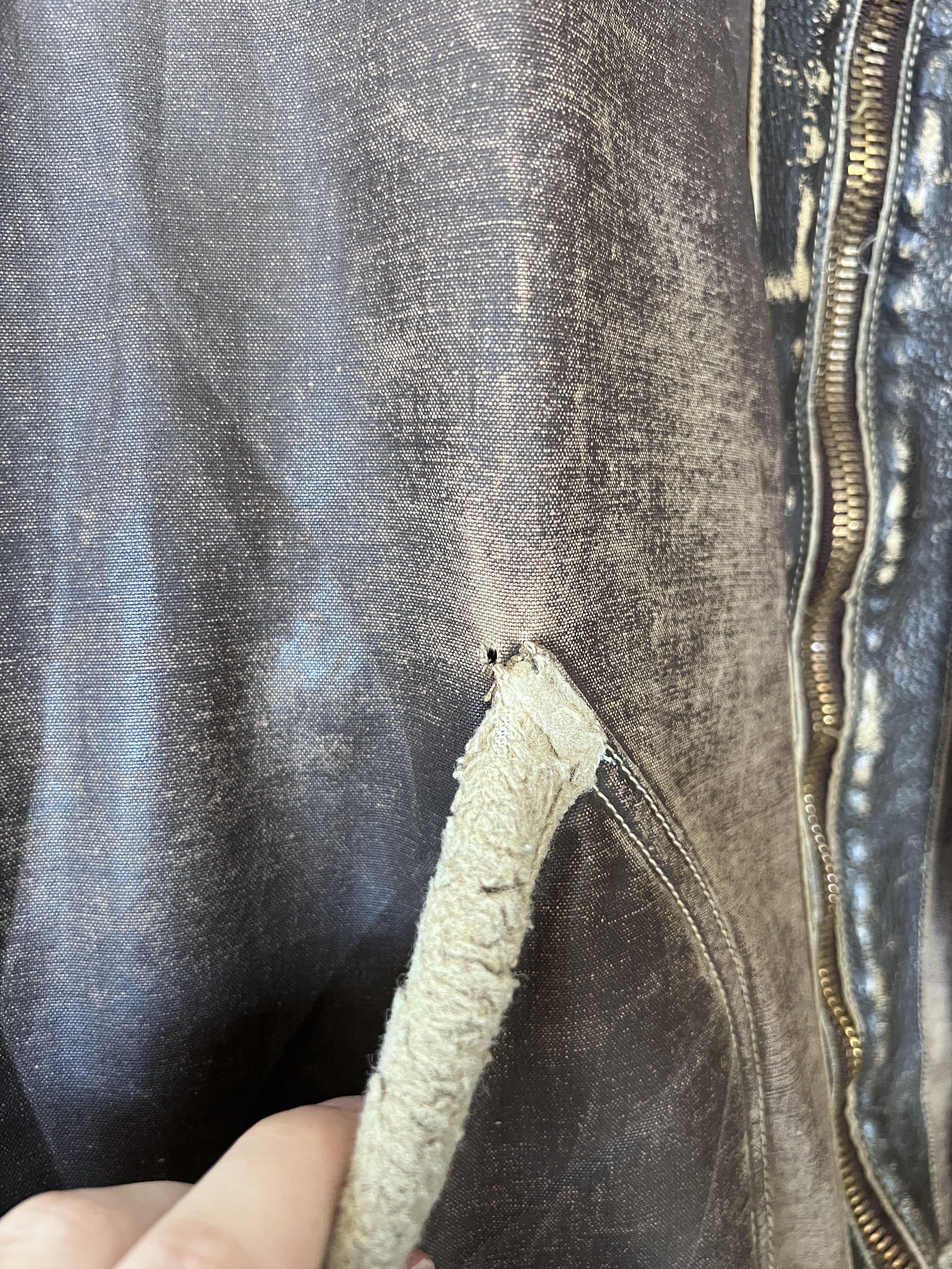 Diesel Diesel Vintage DMB 1955 Wax Sheepskin Distressed Jacket Size US XXL / EU 58 / 5 - 14 Thumbnail