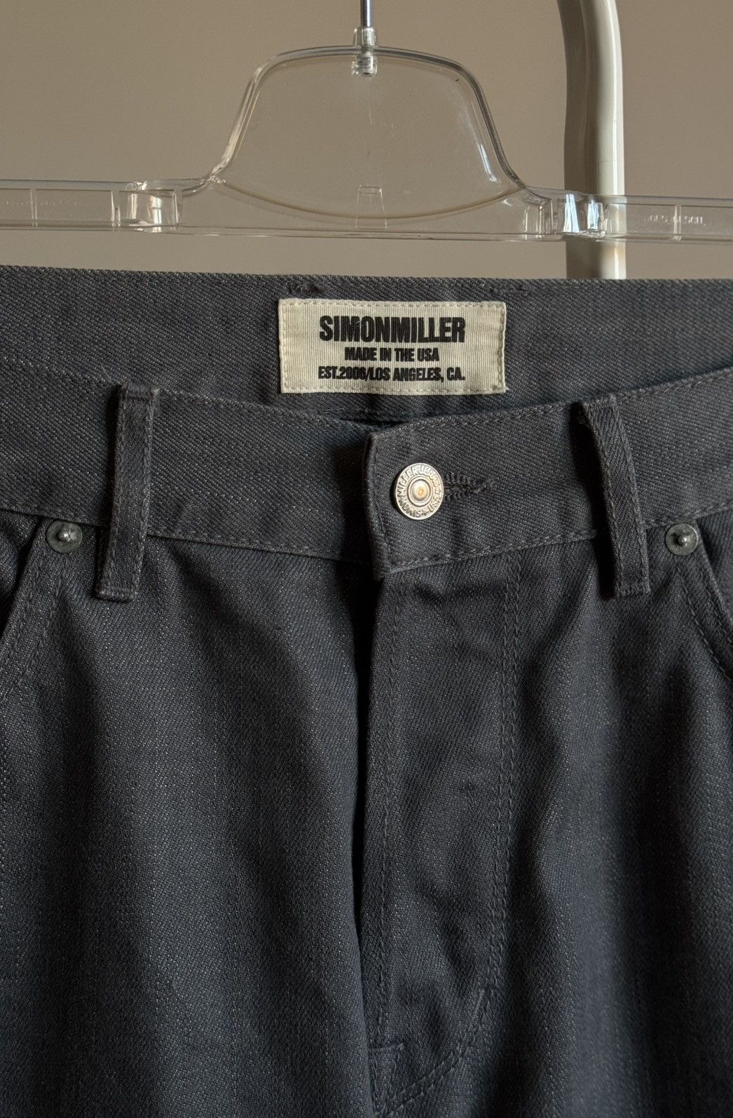 Simon Miller Simon Miller M001 Grey Slim Straight Japanese Denim Jeans Size US 36 / EU 52 - 3 Thumbnail