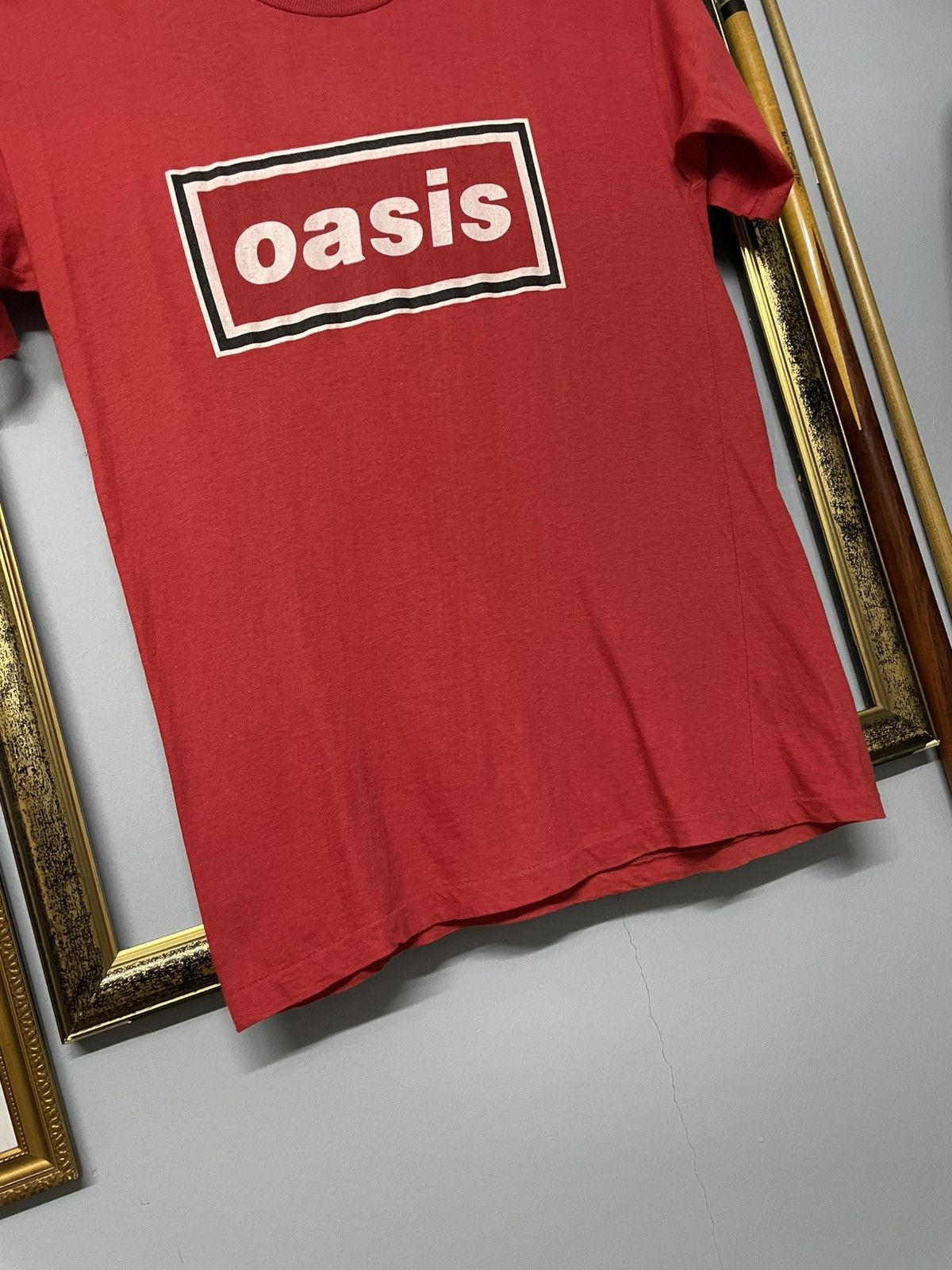 Vintage Vintage 90s Og Oasis Box Logo Top Song Single Stitch Tshirt Size US L / EU 52-54 / 3 - 6 Thumbnail