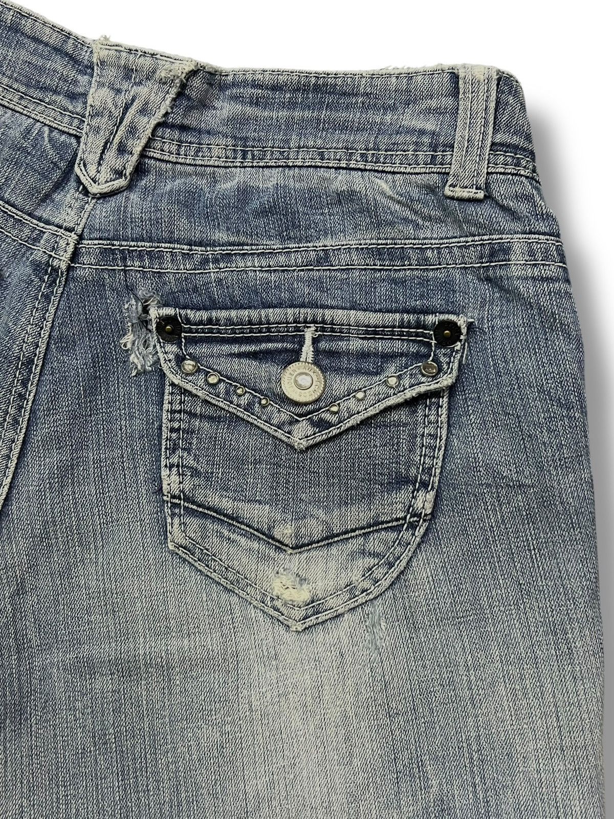 Japanese Brand Bootcut Vintage Theoria Spicy Denim Japan - Distressed Denim Size 30" / US 8 / IT 44 - 7 Thumbnail