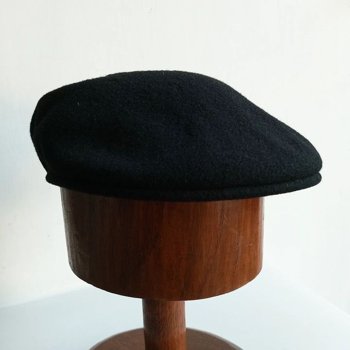Kangol × Vintage Vintage Kangol Wool Flatcap newsboy cap Black england made Size 40 - 1 Thumbnail