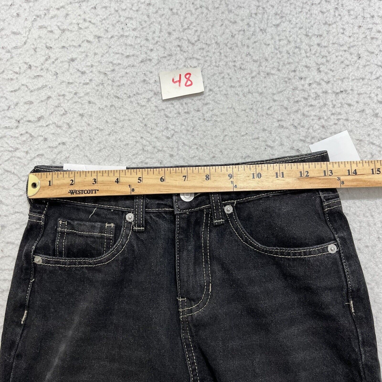 Nordstrom BP Straight Leg Mid Rise Black Dark Wash Denim Nordstrom Size 25" / US 0 / IT 36 - 9 Thumbnail