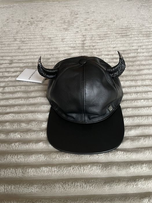 Givenchy Leather Horns Hat Grailed