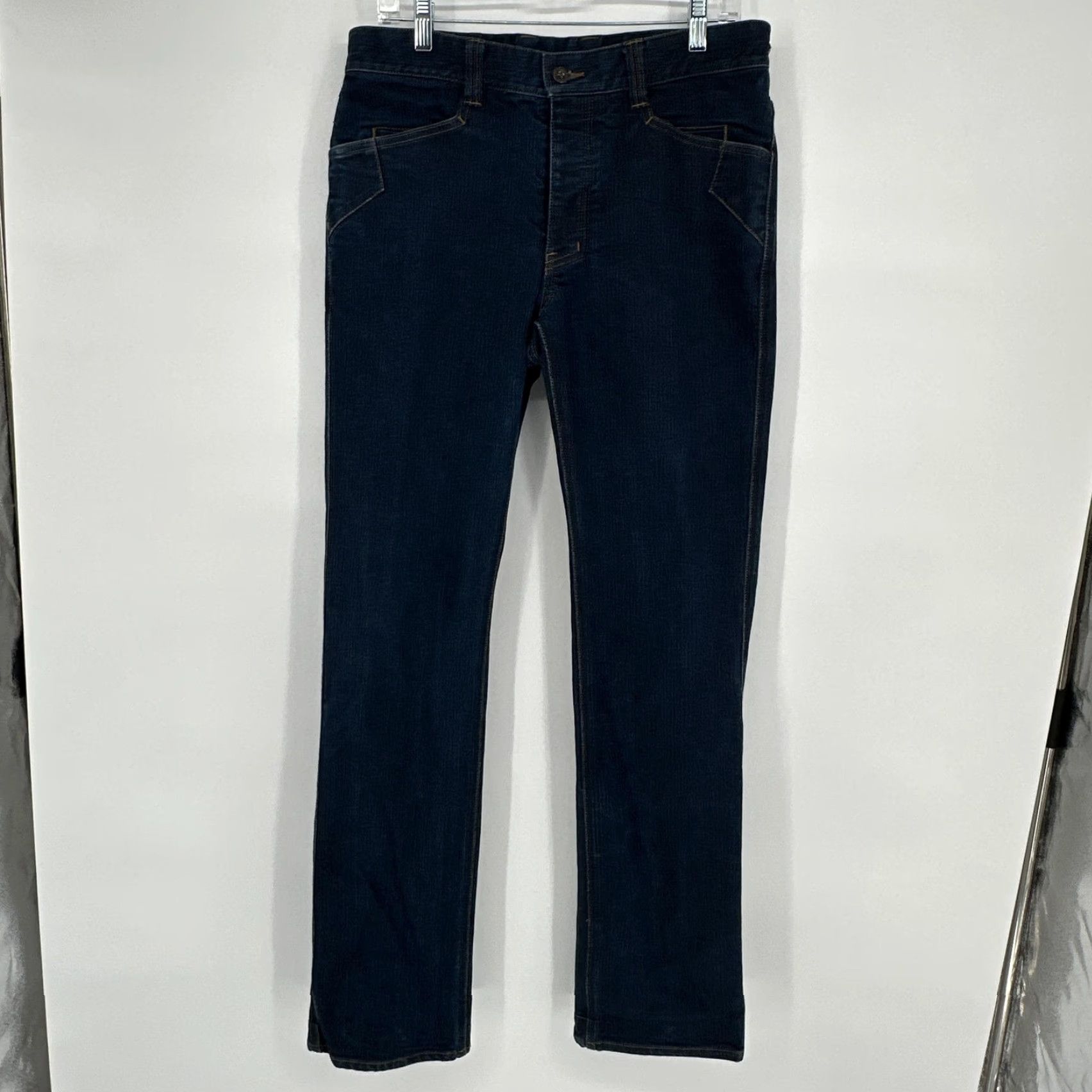 Vintage TAD Jeans Mens 32x34 Blue Intercept Stretch Denim Straight Casual Size US 32 / EU 48 - 2 Thumbnail