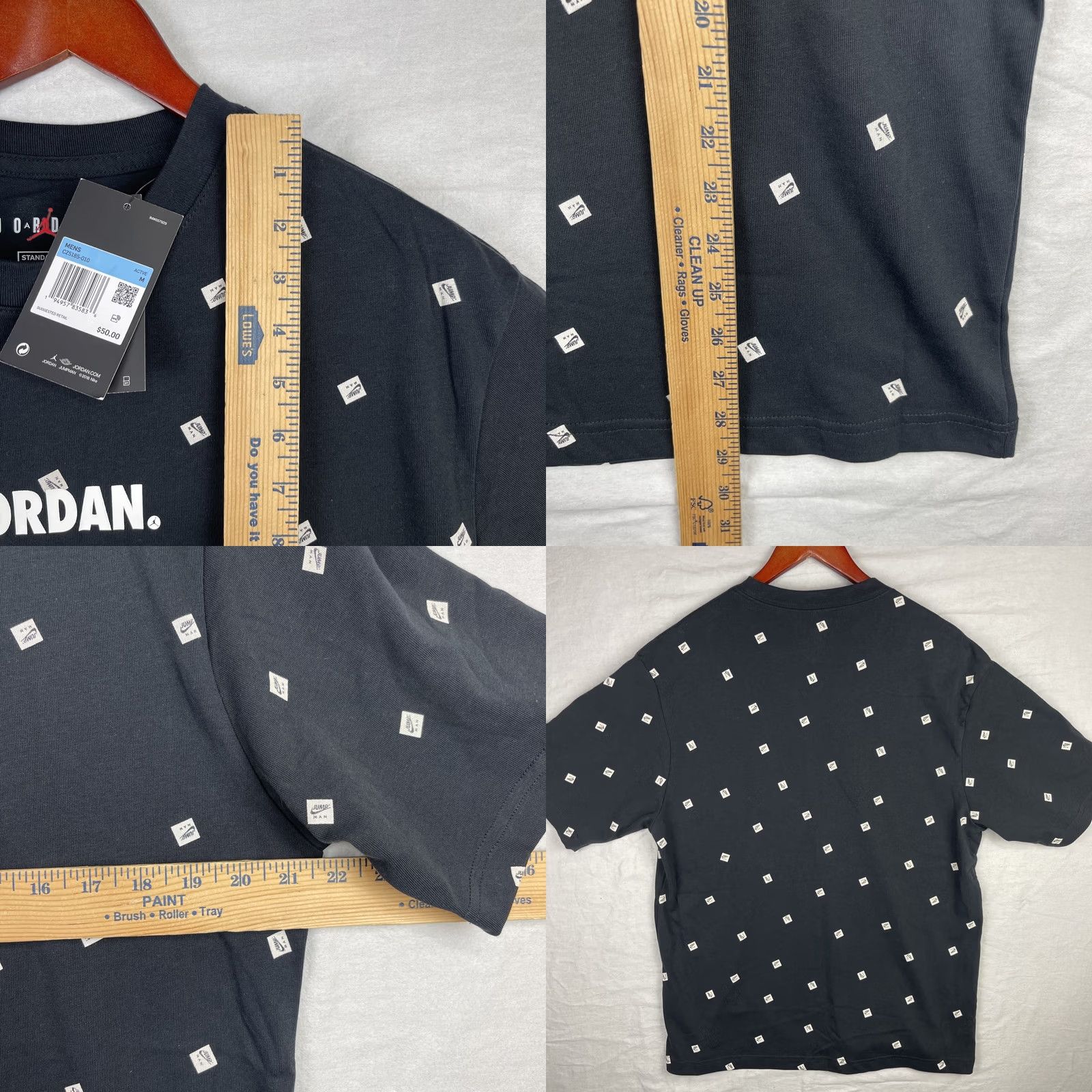 Jordan Brand Jordan Shirt Mens Medium Black Jumpman Short Sleeve Nike T-Shirt Size US M / EU 48-50 / 2 - 8 Thumbnail