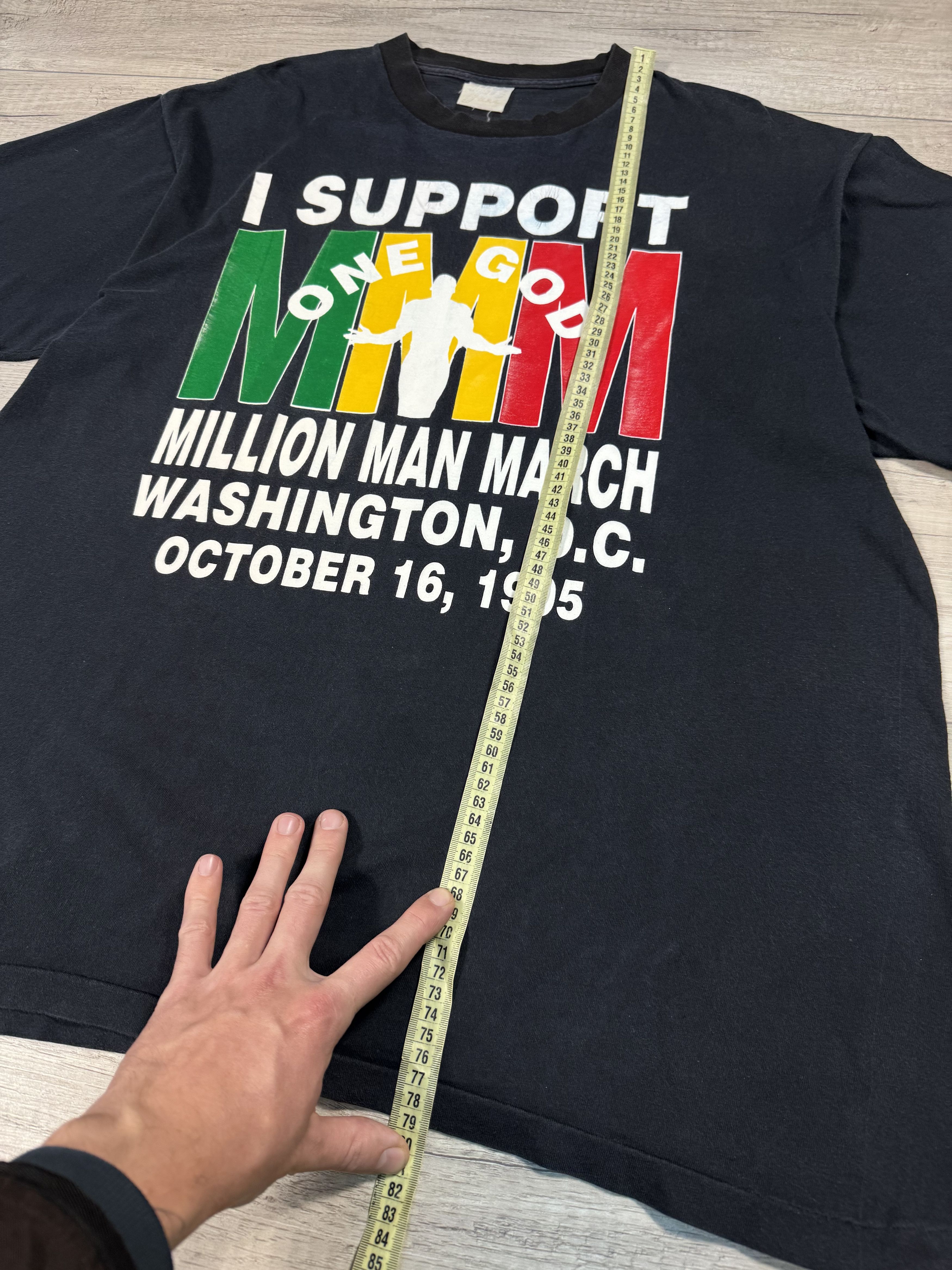 Vintage Million Man March One God October 16 1995 tee