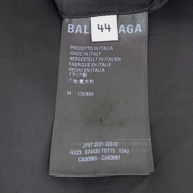 Balenciaga Balenciaga Dark Gray Striped Wool Reversible Single Breast Size US S / EU 44-46 / 1 - 7 Thumbnail