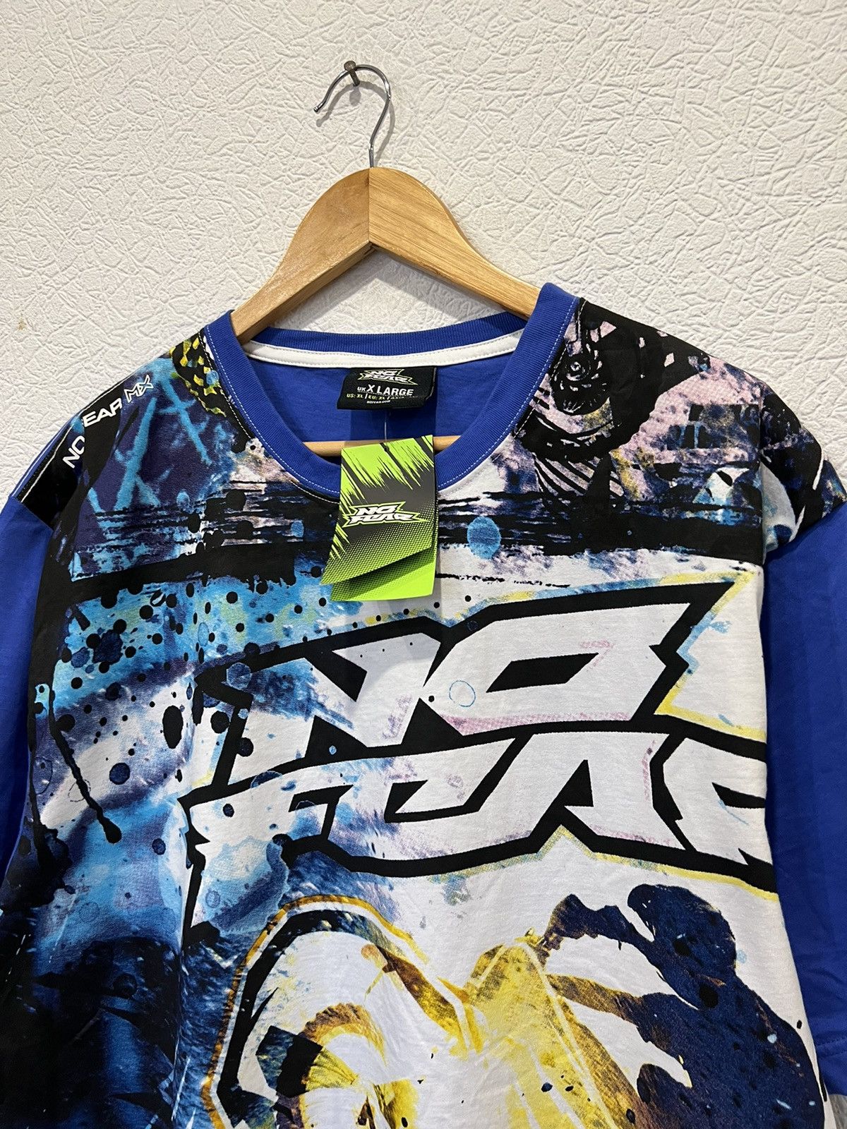 No Fear NWT No Fear Blue T Shirt Size US XL / EU 56 / 4 - 2 Thumbnail