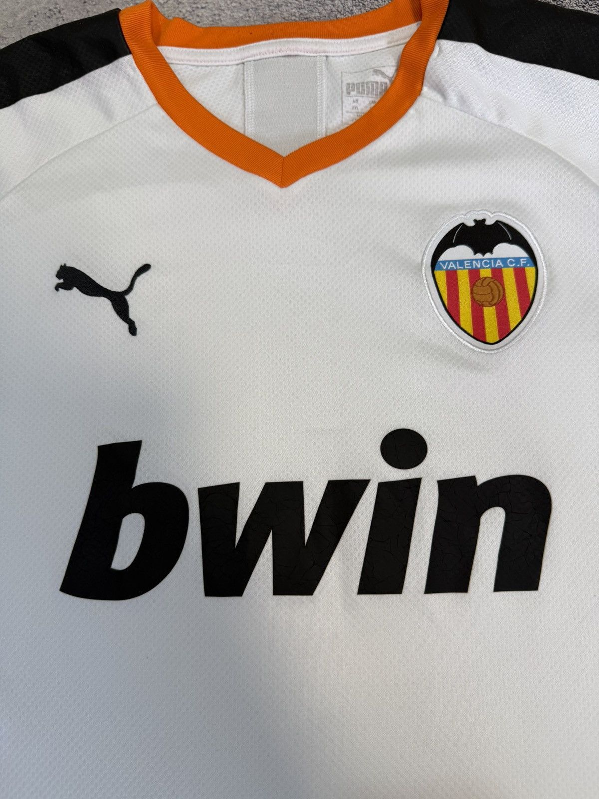 Puma Valencia CF 2019 Home Jersey XXL Puma Bwin La Liga Soccer Size US XXL / EU 58 / 5 - 3 Thumbnail