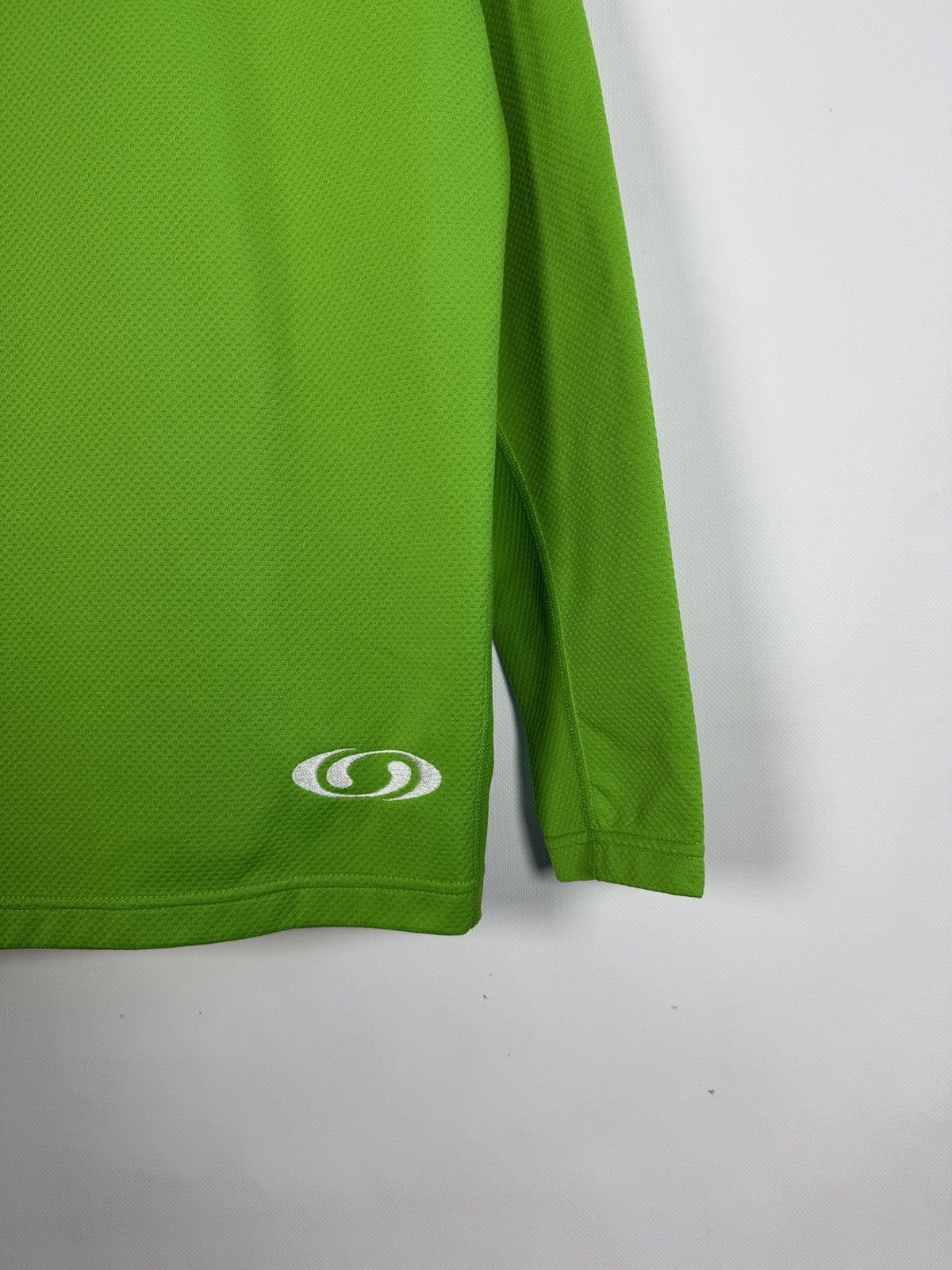 Salomon Salomon Green 1/4 Zip Pullover Long Sleeve Sport Top Size L Size US L / EU 52-54 / 3 - 15 Thumbnail