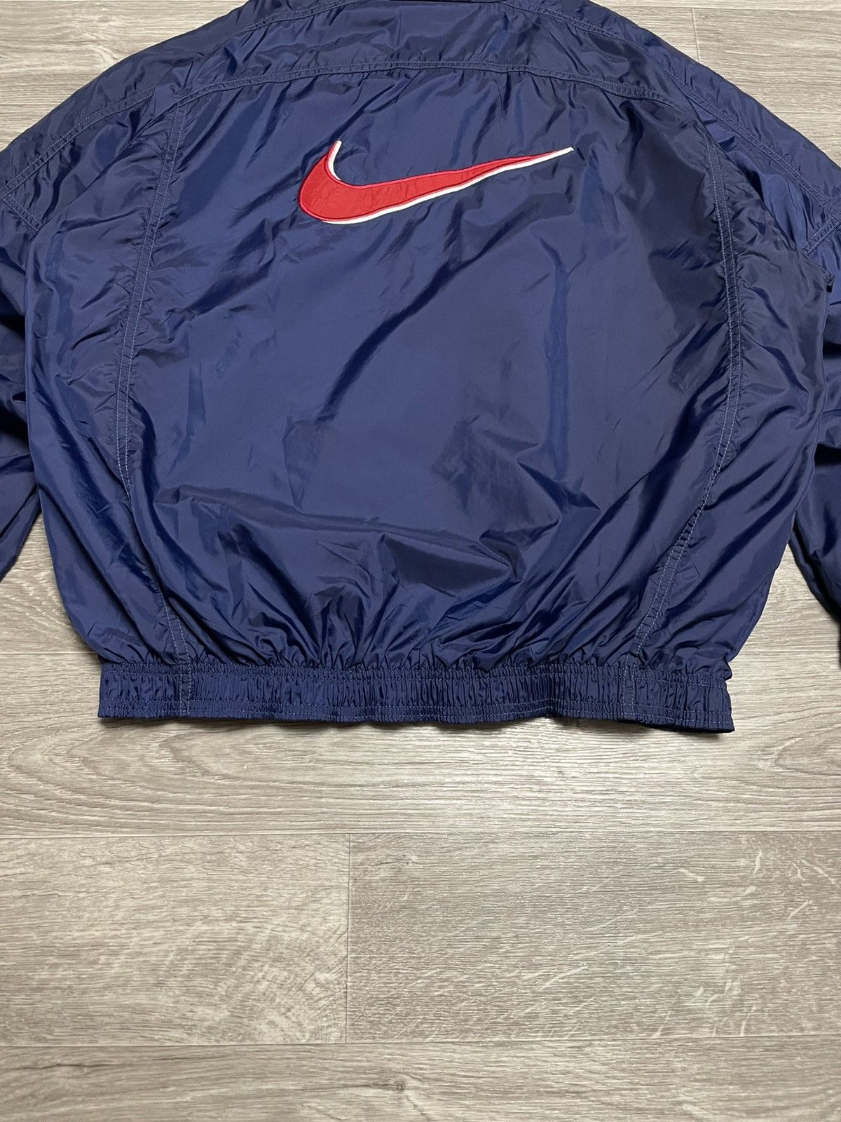 Nike Vintage 90s Nike Big Swoosh Logo Nylon Jacket Size US M / EU 48-50 / 2 - 20 Thumbnail