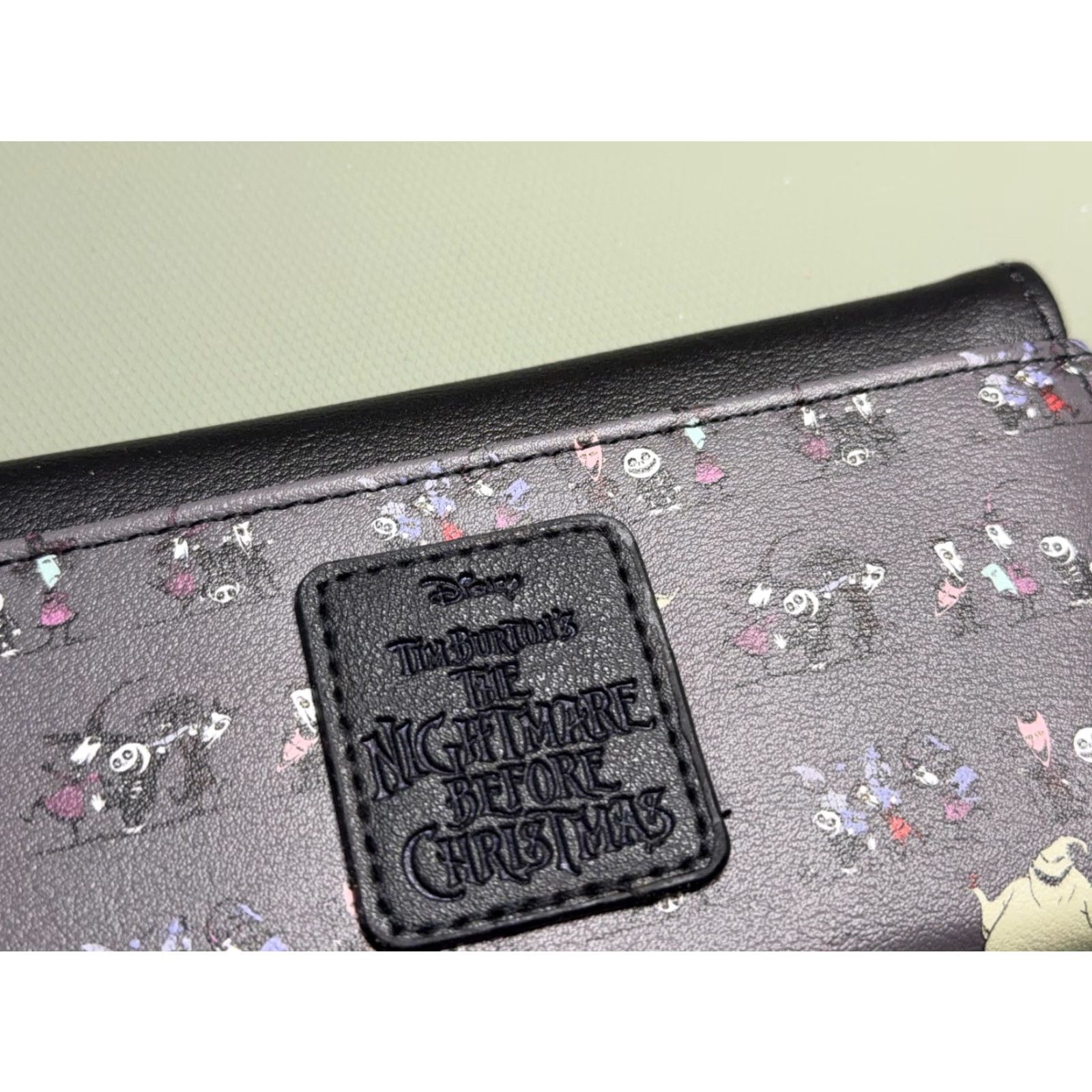Vintage LOUNGEFLY Disney Nightmare Before Christmas Flap Wallet Lock Shock Barrel Black One Size Womens Size ONE SIZE - 4 Thumbnail