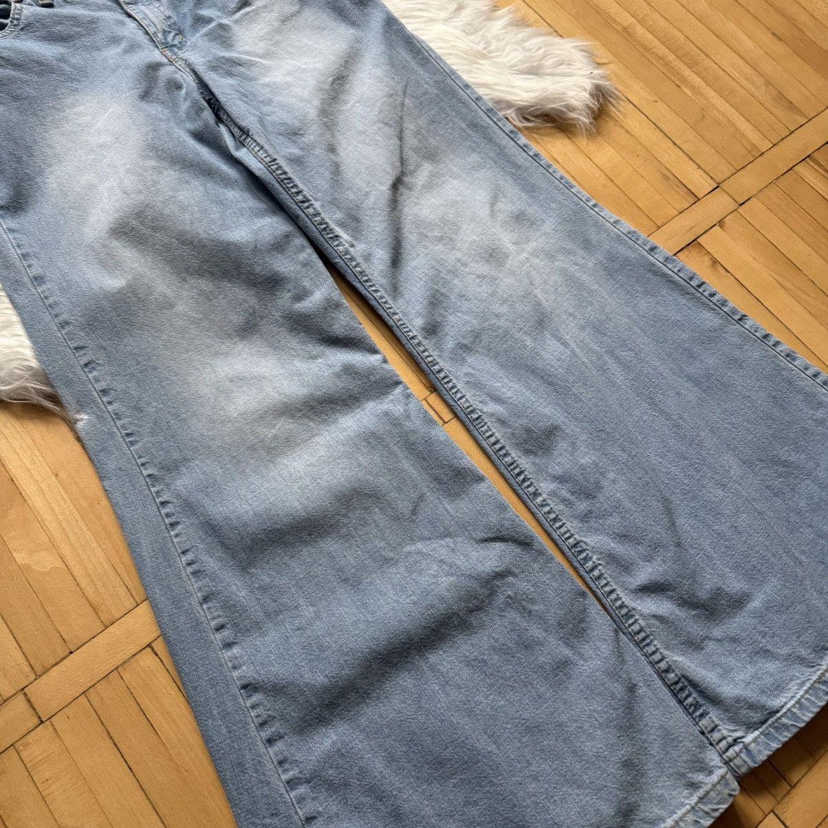 If Six Was Nine 📌 Vintage Y2K M.O.T.O Extra Flared Washed LGB Jeans Size 27" / US 4 / IT 40 - 9 Thumbnail
