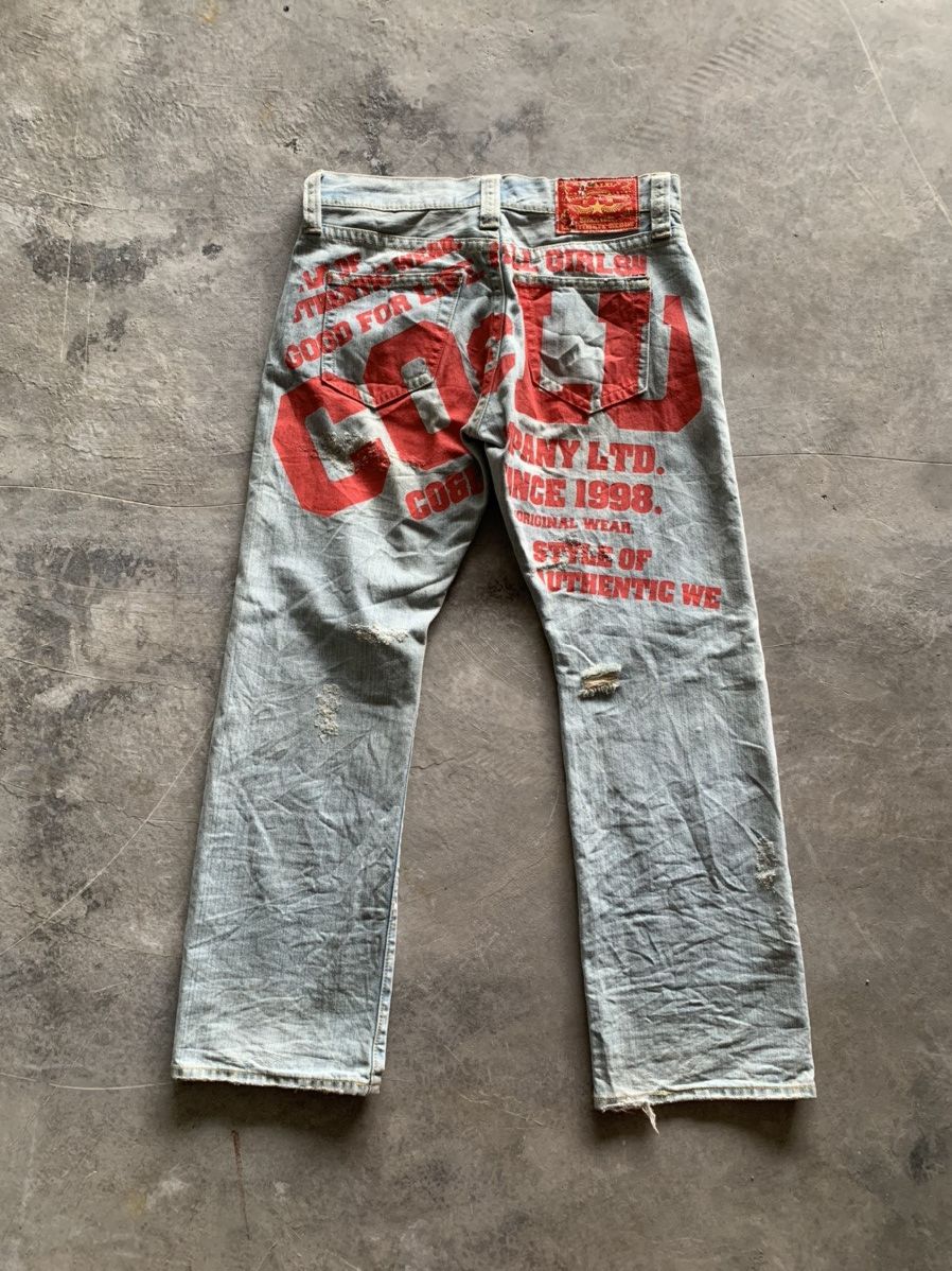 Hysteric Glamour Y2K CO&LU baggy style jeans backhit design Size US 34 / EU 50 - 1 Thumbnail