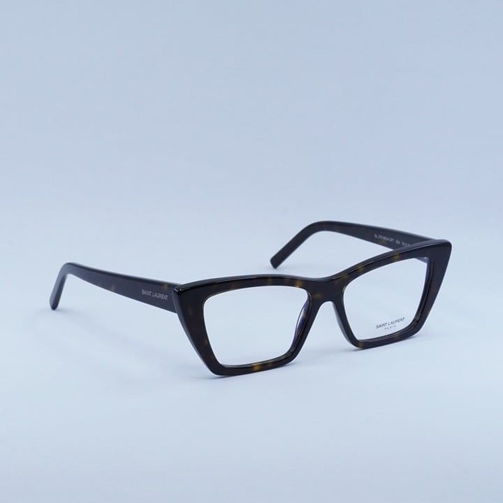 Saint Laurent Paris New Saint Laurent SL276 MICA OPT 004 Eyeglasses - Havana Size ONE SIZE - 10 Thumbnail